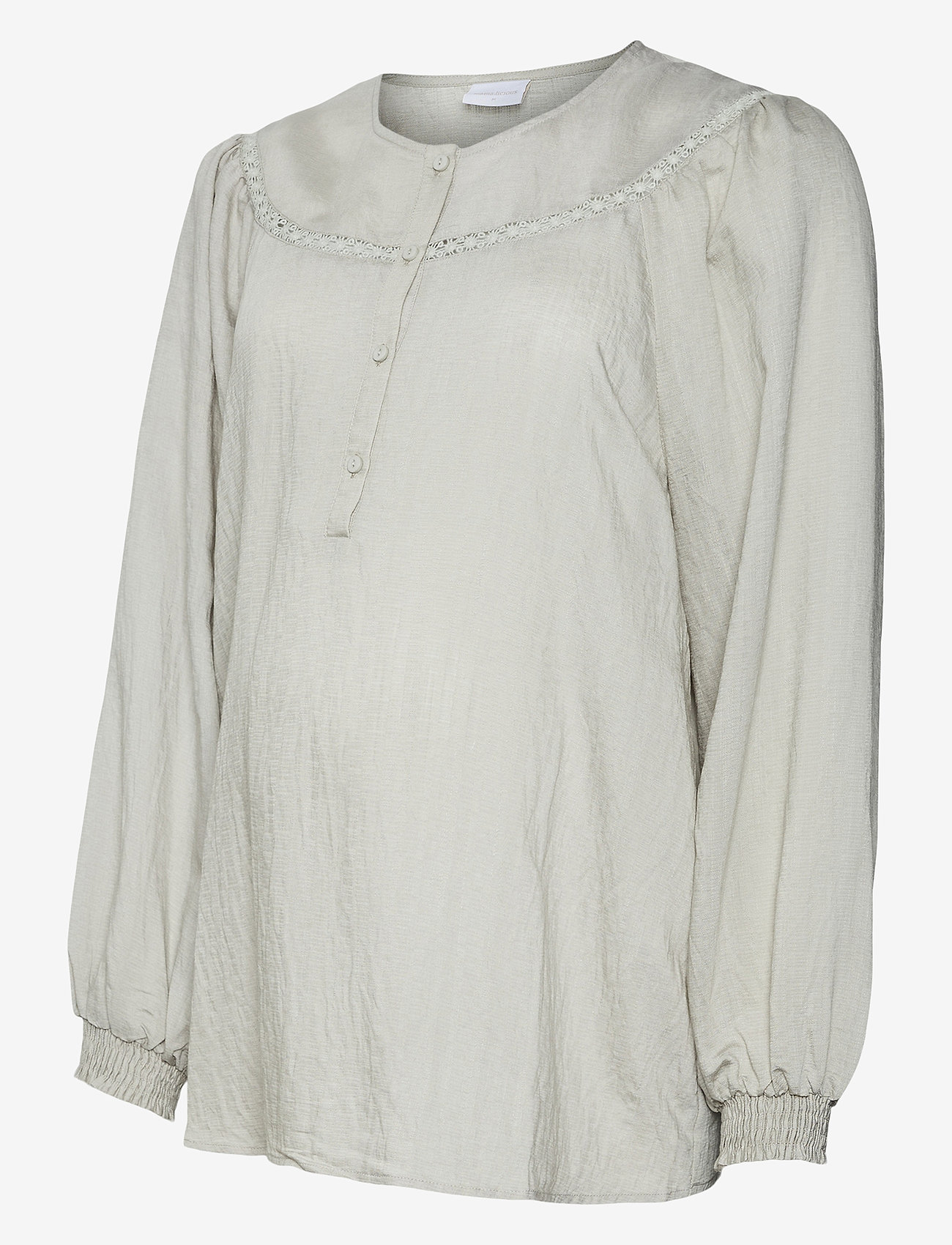 Mamalicious - MLZIARA LIA L/S WO TOP 2F - cool grey - 1
