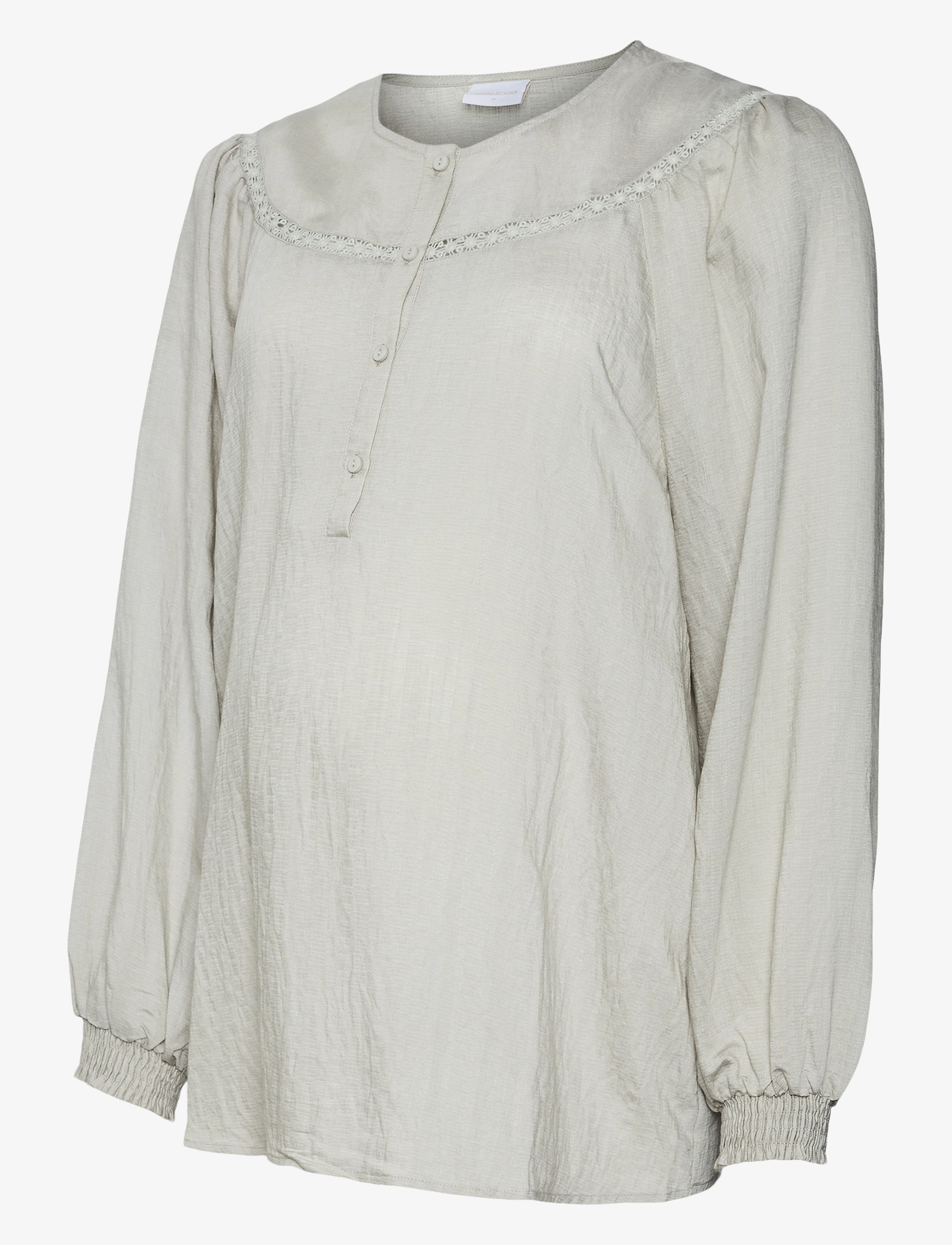 Mamalicious MLZIARA LIA L/S WO TOP 2F - Baby products - COOL GREY / grey