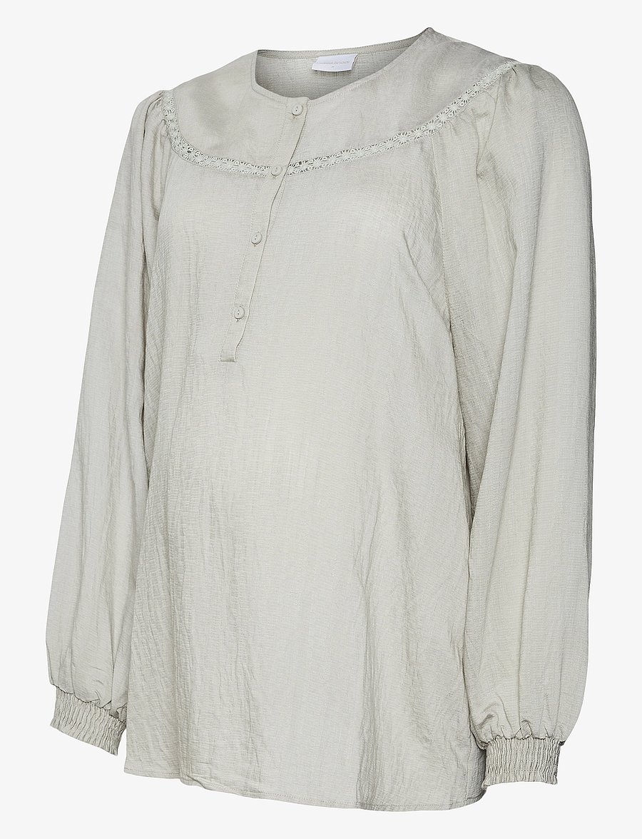 Mamalicious - MLZIARA LIA L/S WO TOP 2F - cool grey - 1