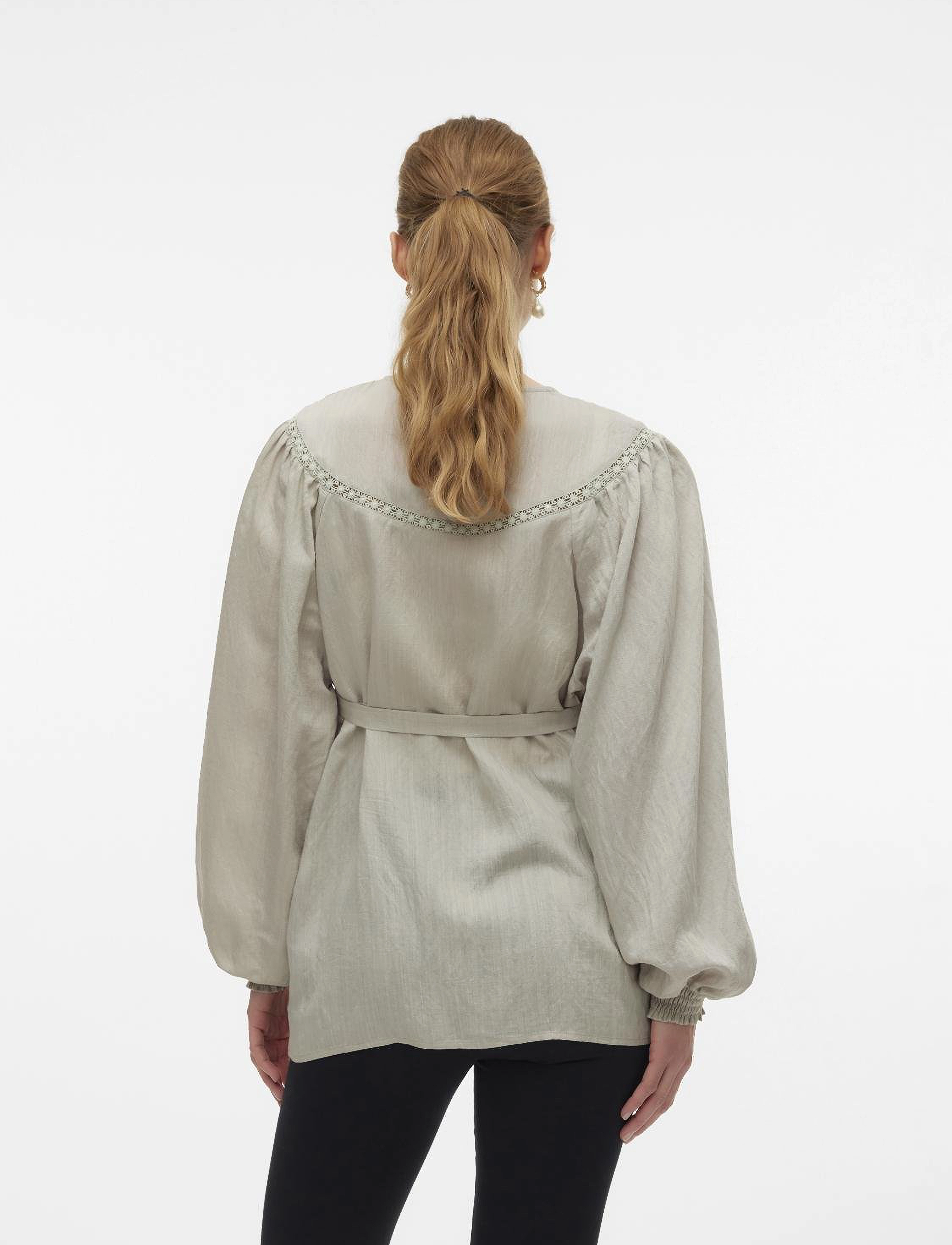 Mamalicious - MLZIARA LIA L/S WO TOP 2F - cool grey - 2