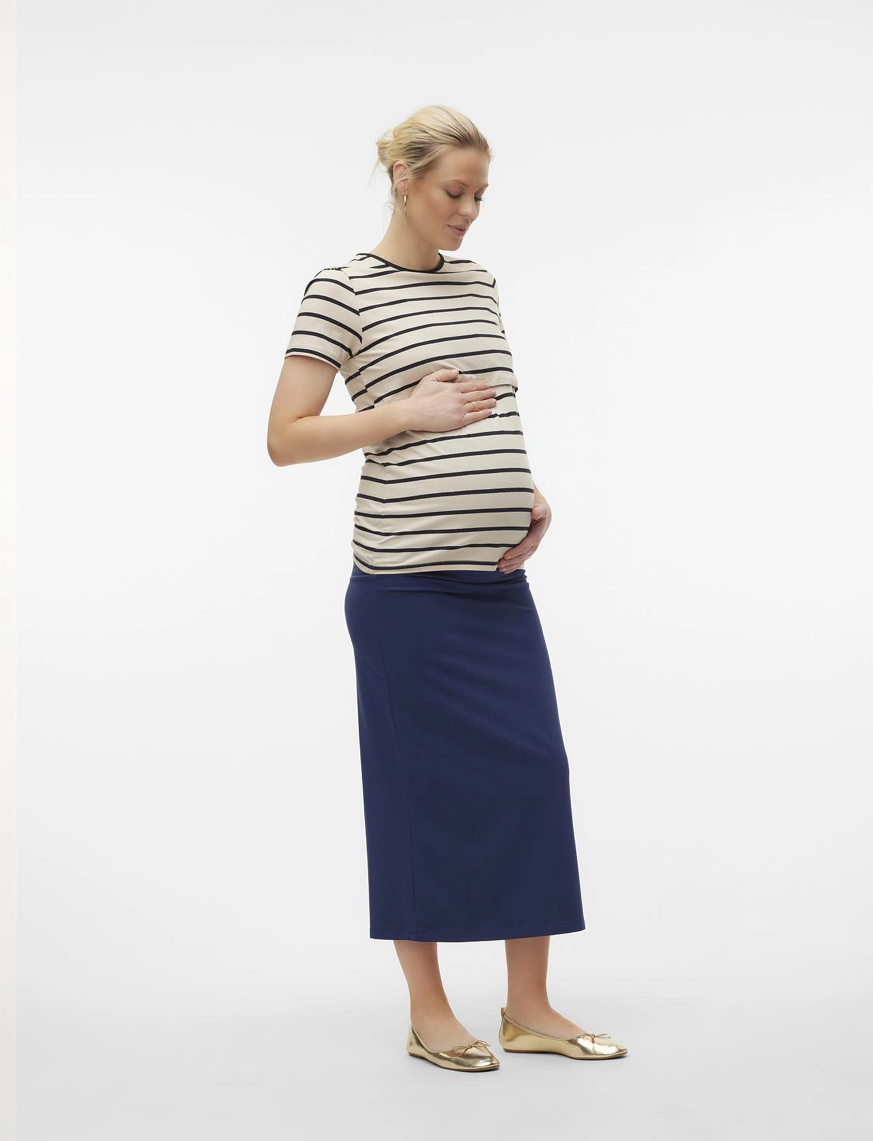 Mamalicious - MLEVA SOLID JRS AL SKIRT HW A. E. - naval academy - 5