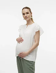 Mamalicious - MLJUANA LIA WO CAP SLEEVE TOP 2F - laagste prijzen - snow white - 7