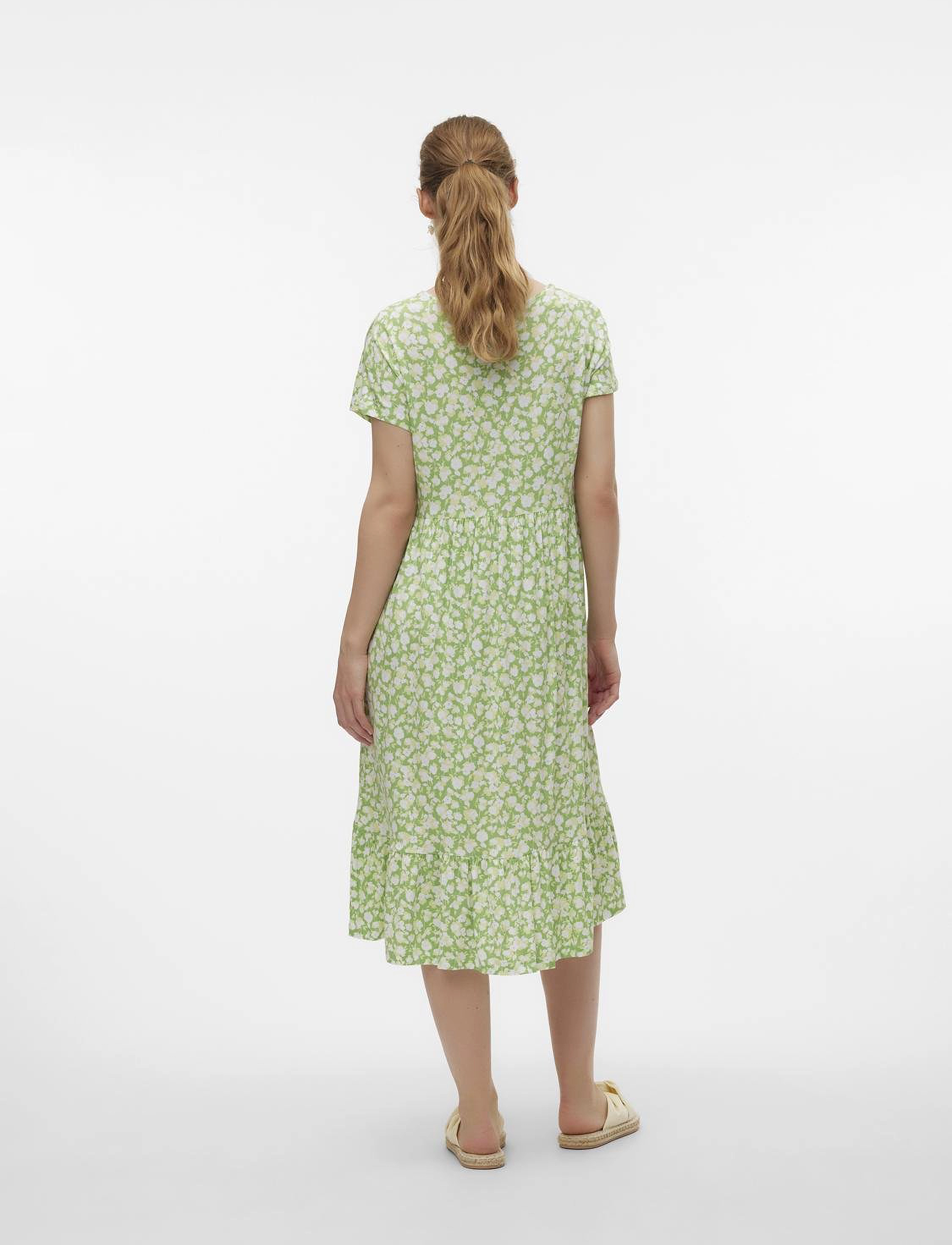 Mamalicious - MLHELEN TESS SS JRS MIDI AOP DRESS 2F - jadesheen - 2
