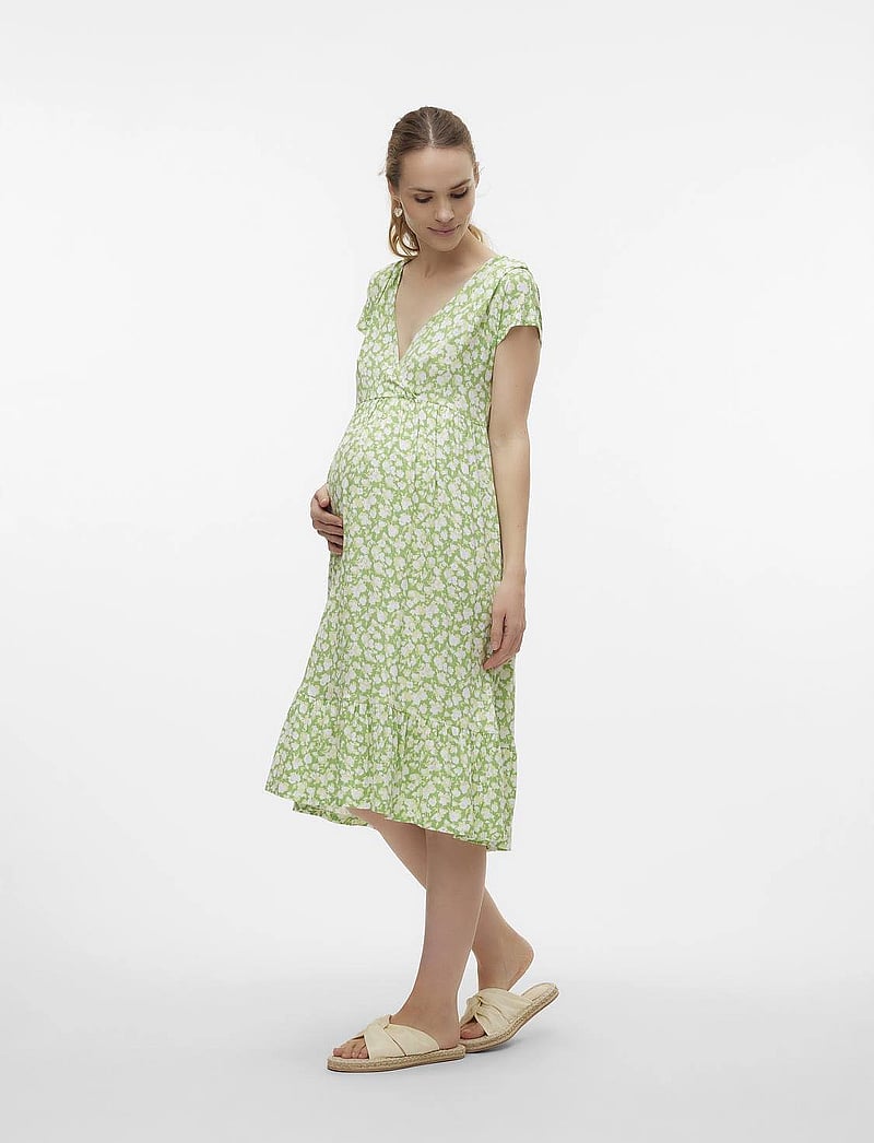 Mamalicious - MLHELEN TESS SS JRS MIDI AOP DRESS 2F - jadesheen - 4