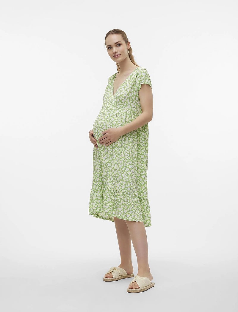 Mamalicious - MLHELEN TESS SS JRS MIDI AOP DRESS 2F - jadesheen - 5