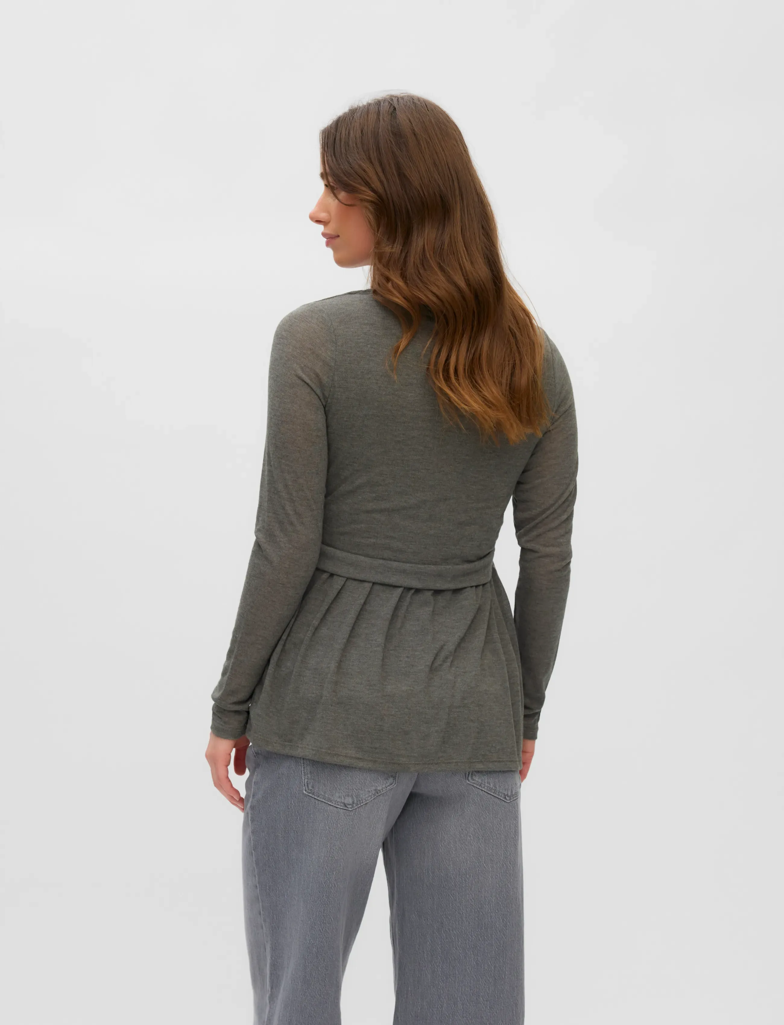 Mamalicious - MLANABELLA LS JUNE JRS TOP 2F - herbstliche kleidung - forest night - 2
