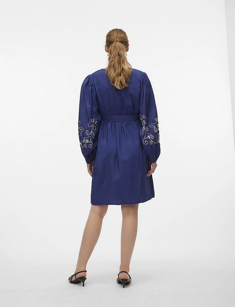 Mamalicious - MLNANAZ TESS L/S WO ABK DRESS 2F - medieval blue - 2