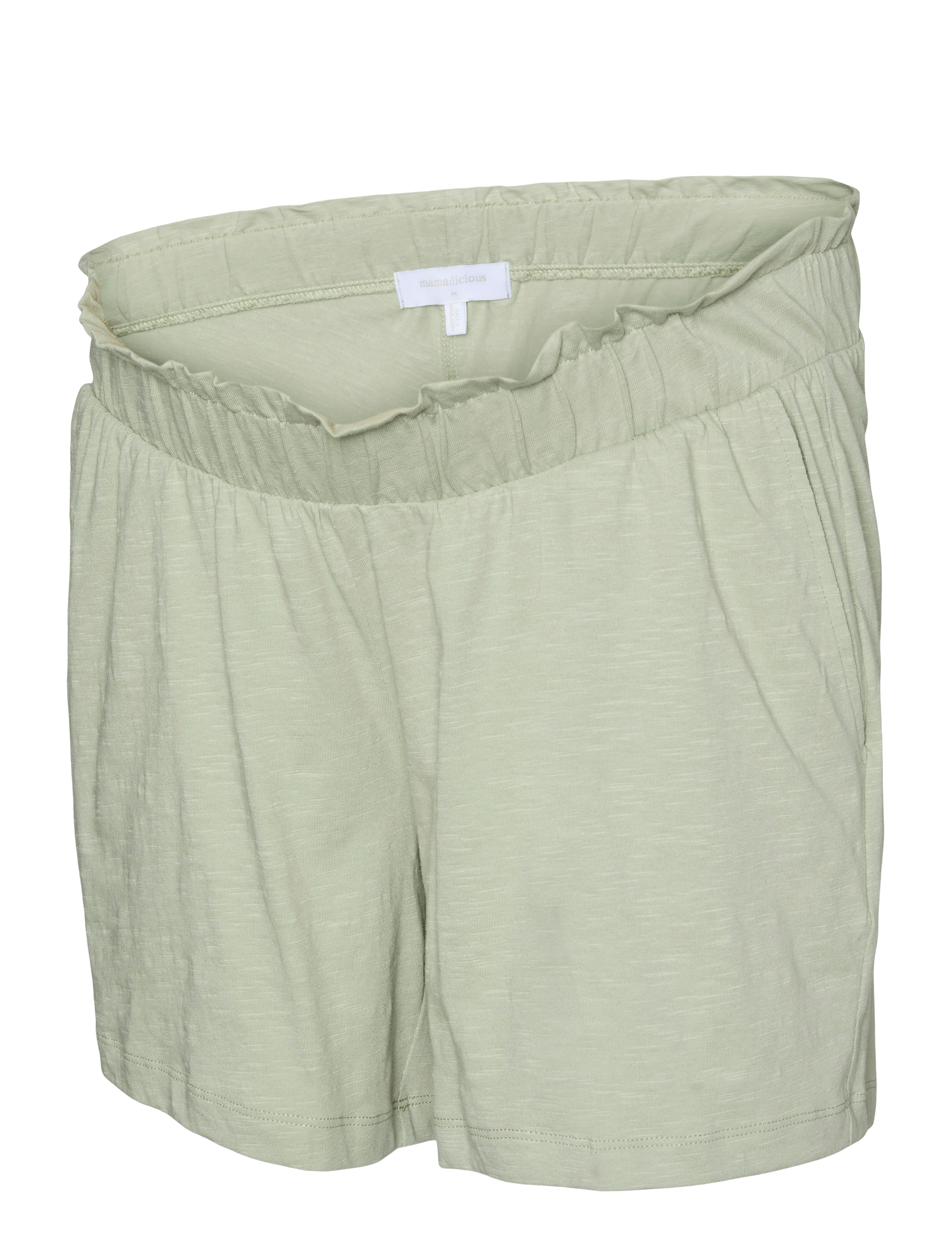 Mamalicious MLIVY JERSEY SHORTS NOOS - Lühikesed püksid - DESERT SAGE / green