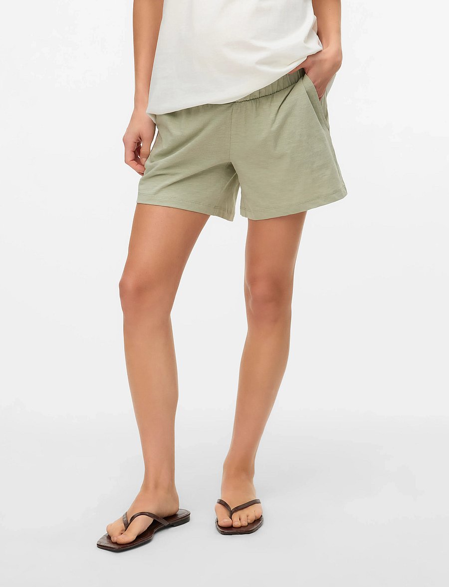 Mamalicious - MLIVY JERSEY SHORTS NOOS - alaosat - desert sage - 0