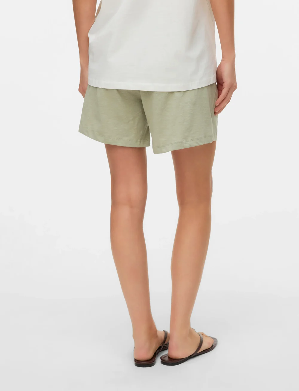 Mamalicious - MLIVY JERSEY SHORTS NOOS - underdele - desert sage - 2