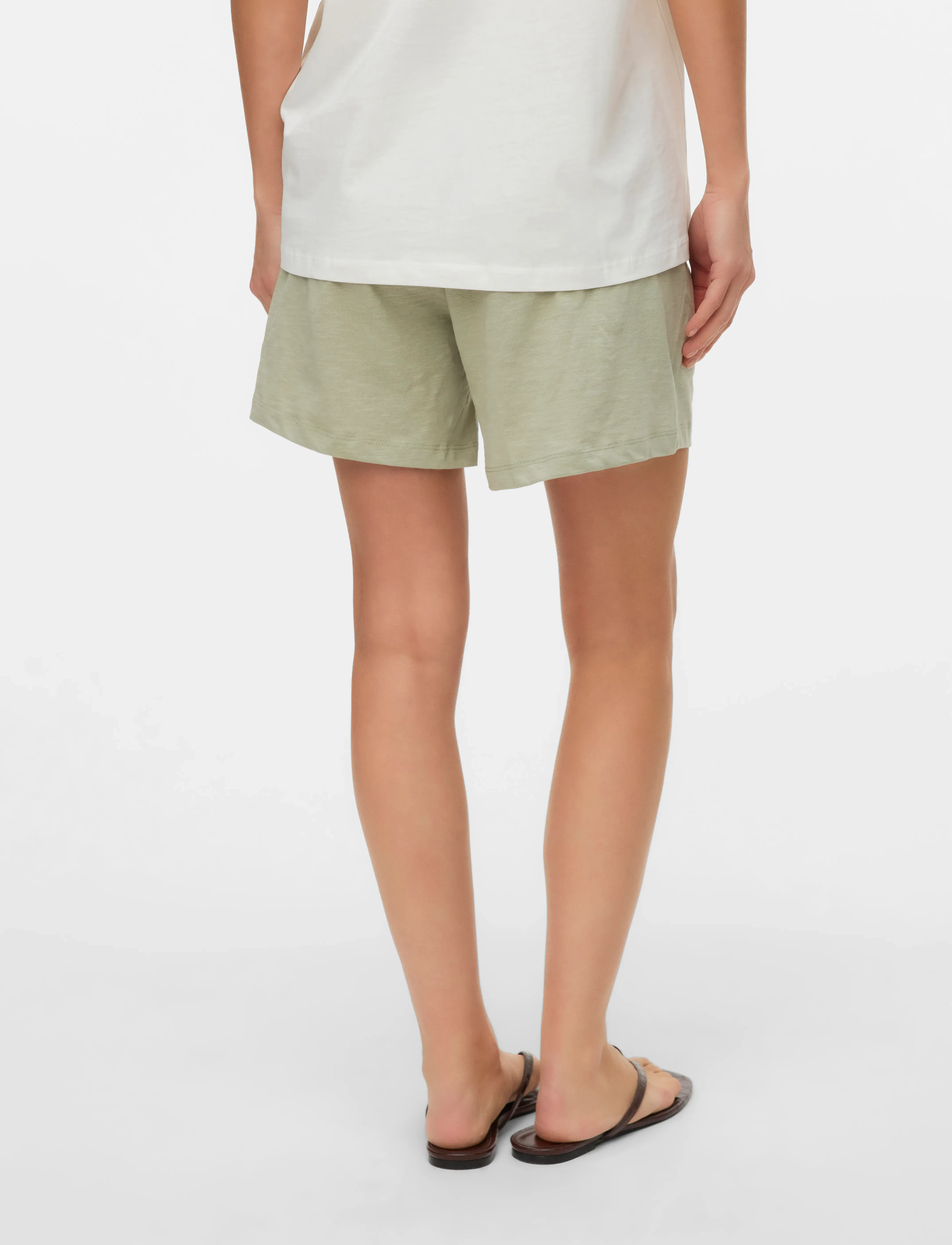 Mamalicious - MLIVY JERSEY SHORTS NOOS - bottoms - desert sage - 2