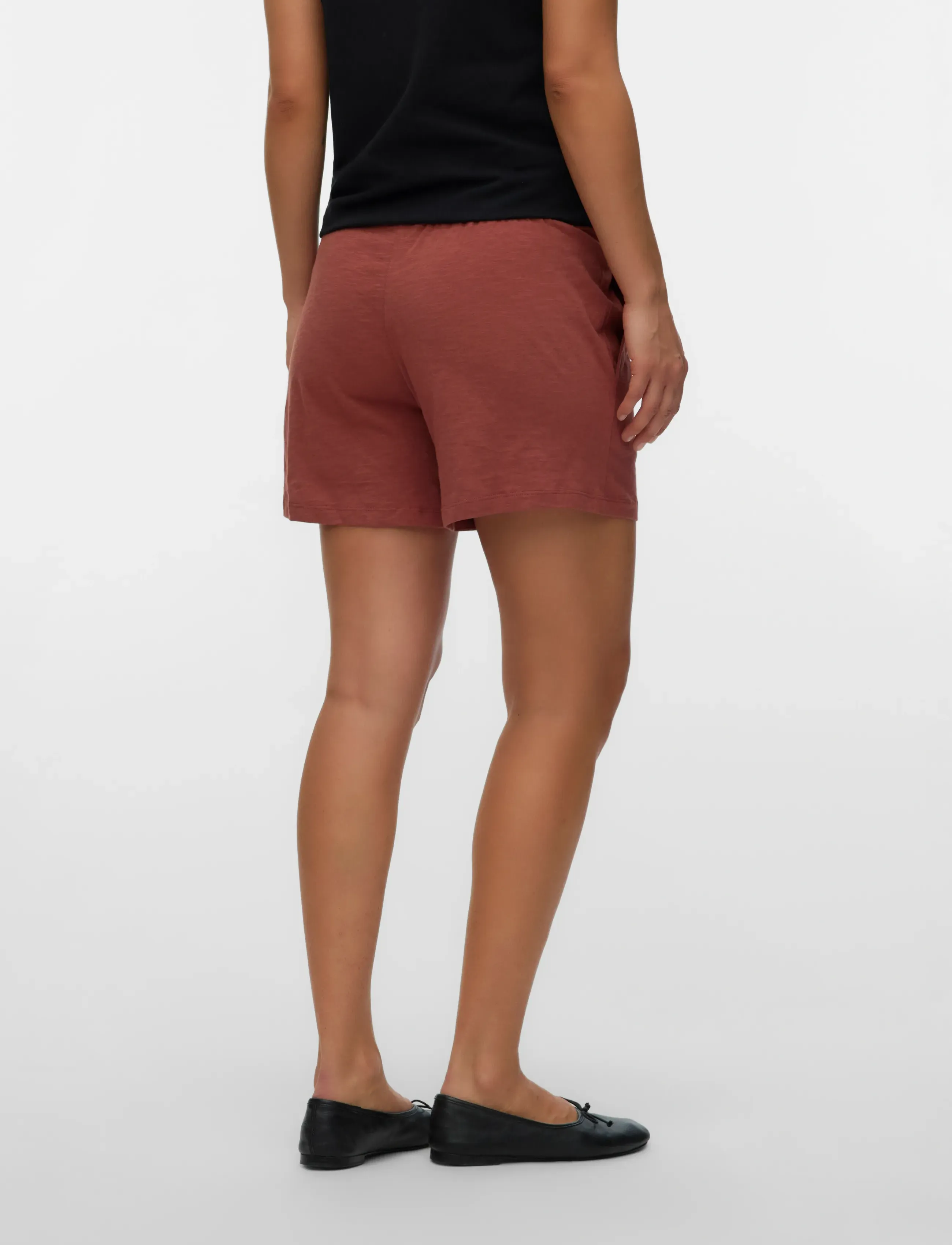 Mamalicious - MLIVY JERSEY SHORTS NOOS - hosen - mahogany - 2