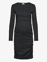 Mamalicious - MLEMILY JUNE LS JRS SHORT DRESS 2F - midi dresses - black - 0