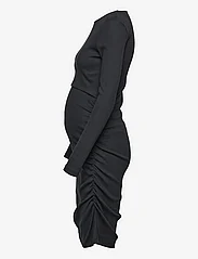 Mamalicious - MLEMILY JUNE LS JRS SHORT DRESS 2F - midi dresses - black - 2