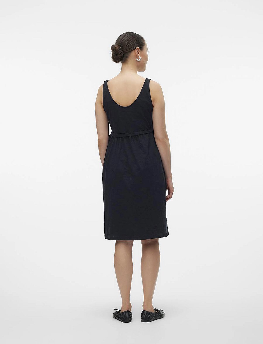 Mamalicious - MLEVI LIA SL JRS ABK DRESS 2F - midi kjoler - black - 2