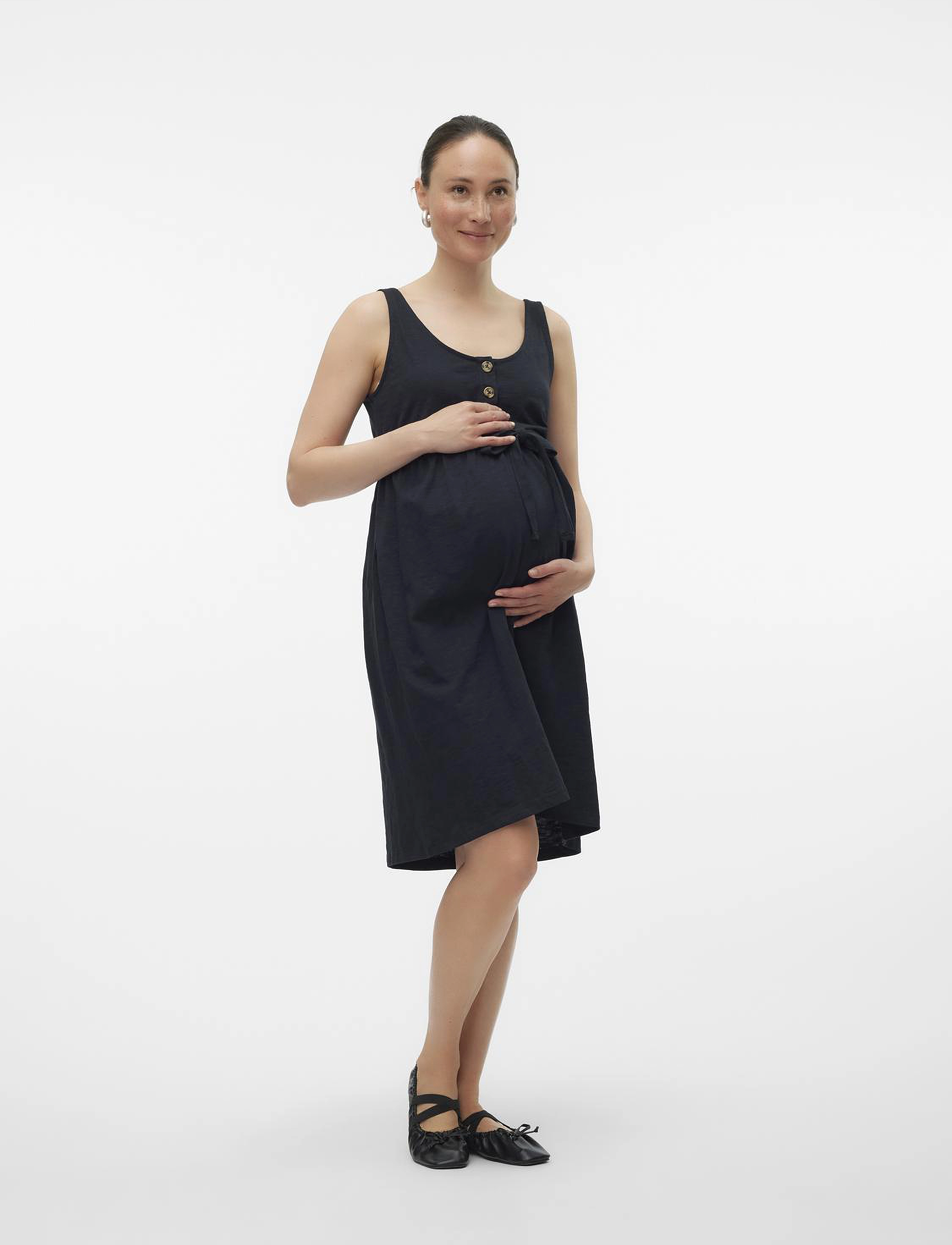 Mamalicious - MLIVY LIA SL JRS ABK DRESS 2F NOOS - midikleider - black - 4