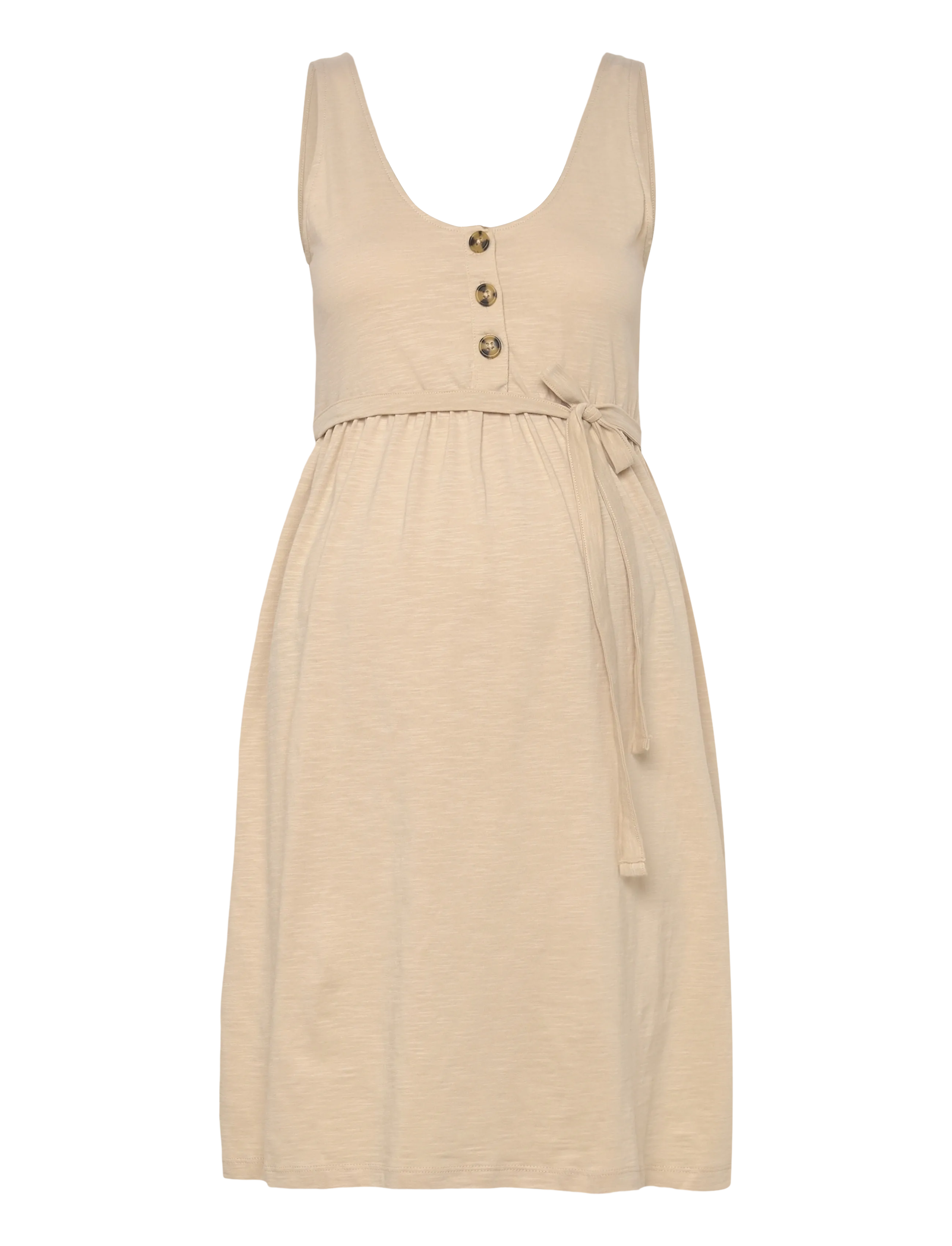 Mamalicious MLEVI LIA S/L JRS ABK DRESS 2F A. NOOS - Babyprodukte - FRENCH OAK / beige