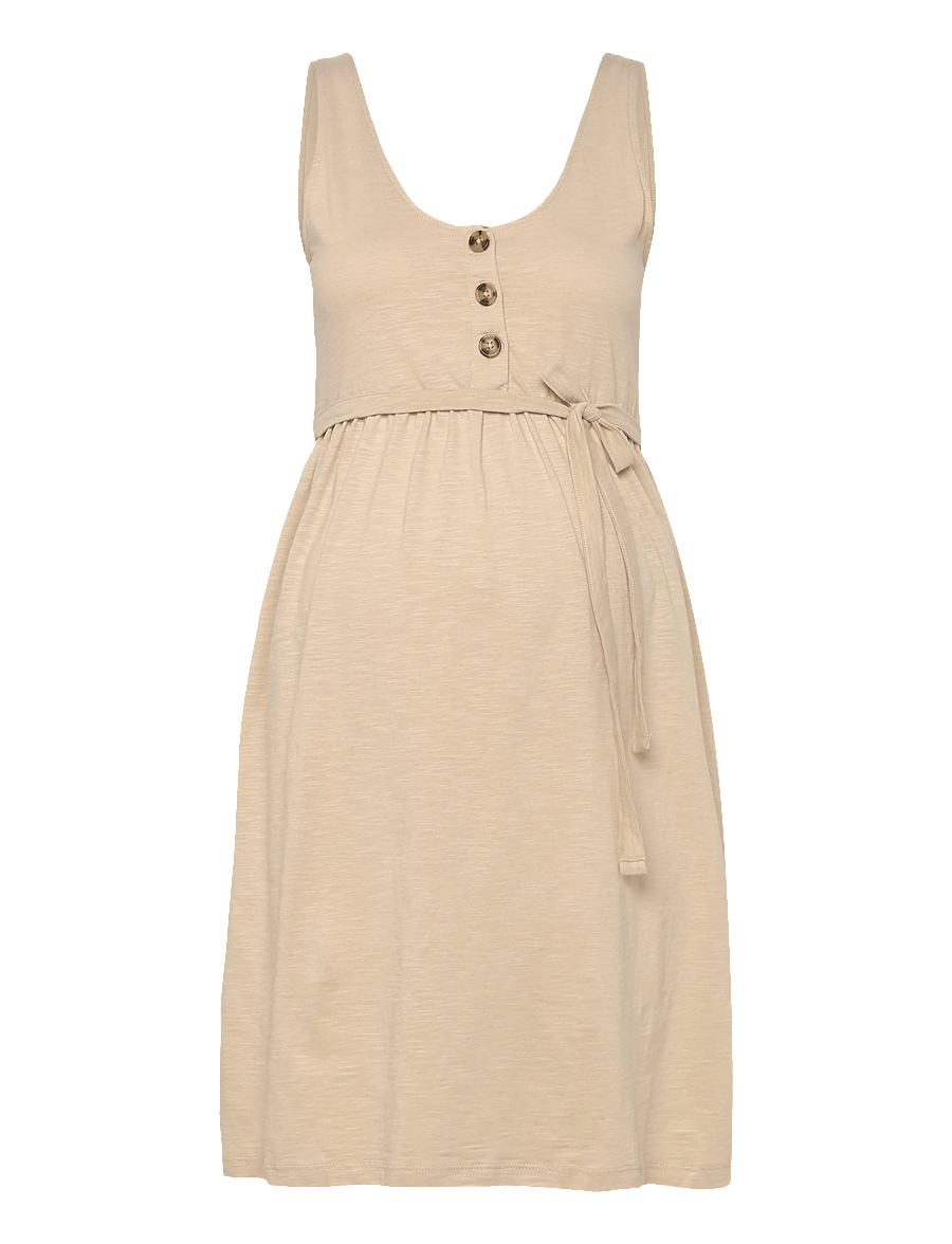 Mamalicious - MLEVI LIA SL JRS ABK DRESS 2F - midi kjoler - french oak - 1