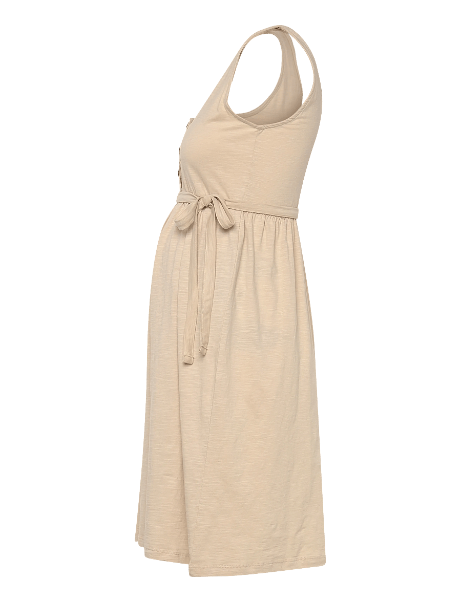 Mamalicious - MLEVI LIA SL JRS ABK DRESS 2F - midi kjoler - french oak - 4
