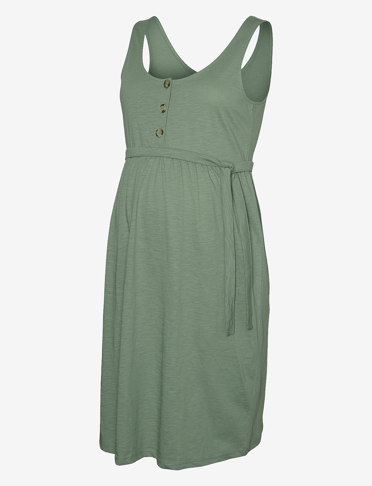 Mamalicious - MLIVY LIA SL JRS ABK DRESS 2F NOOS - midikleidid - hedge green - 1