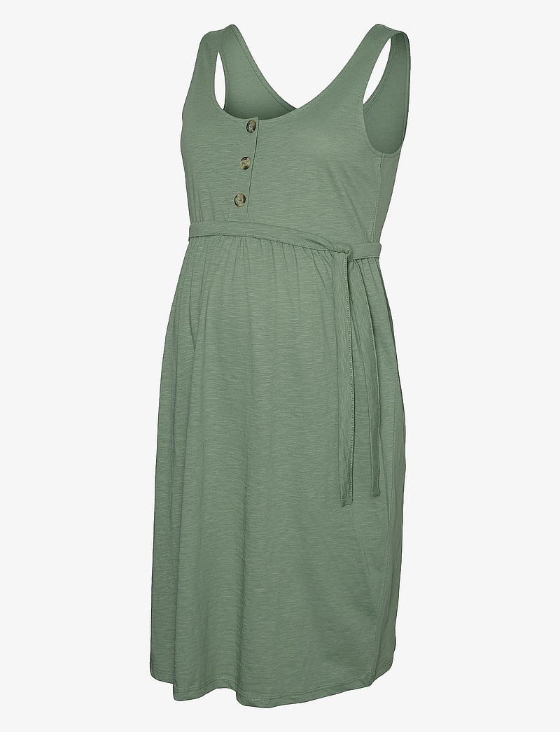 Mamalicious - MLIVY LIA SL JRS ABK DRESS 2F NOOS - midikleidid - hedge green - 1