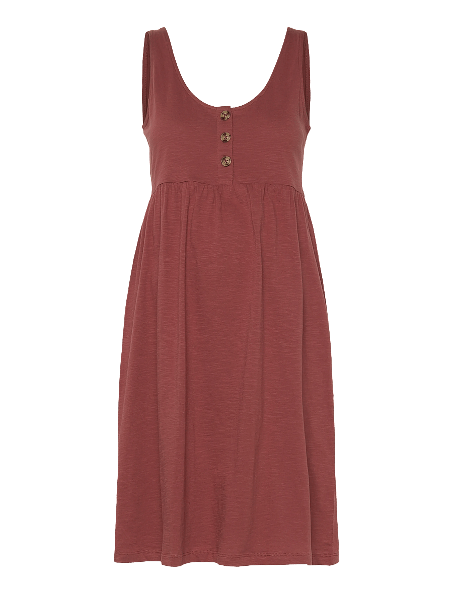 Mamalicious - MLEVI LIA SL JRS ABK DRESS 2F - midikleidid - mahogany - 3