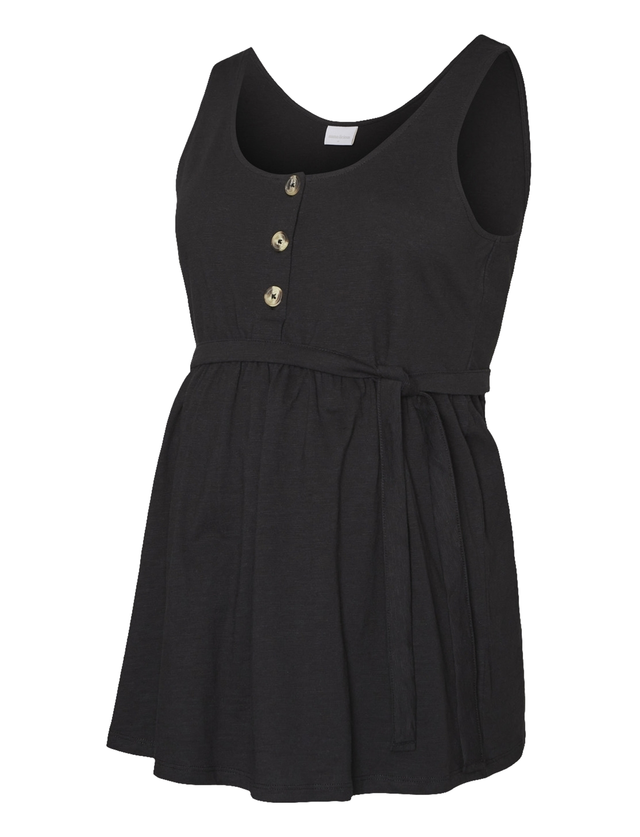 Mamalicious MLEVI LIA S/L JRS TOP 2F A. NOOS - Kleidung - BLACK / black