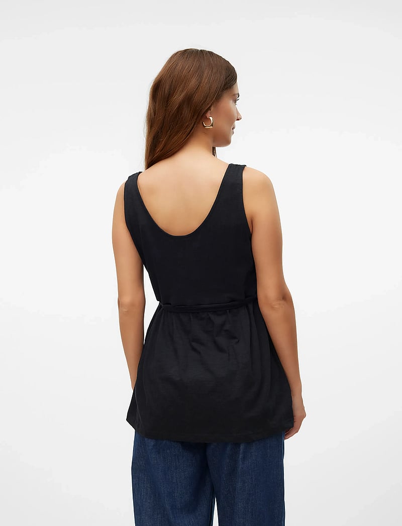 Mamalicious - MLEVI LIA S/L JRS TOP 2F A. NOOS - Ärmellose blusen - black - 2