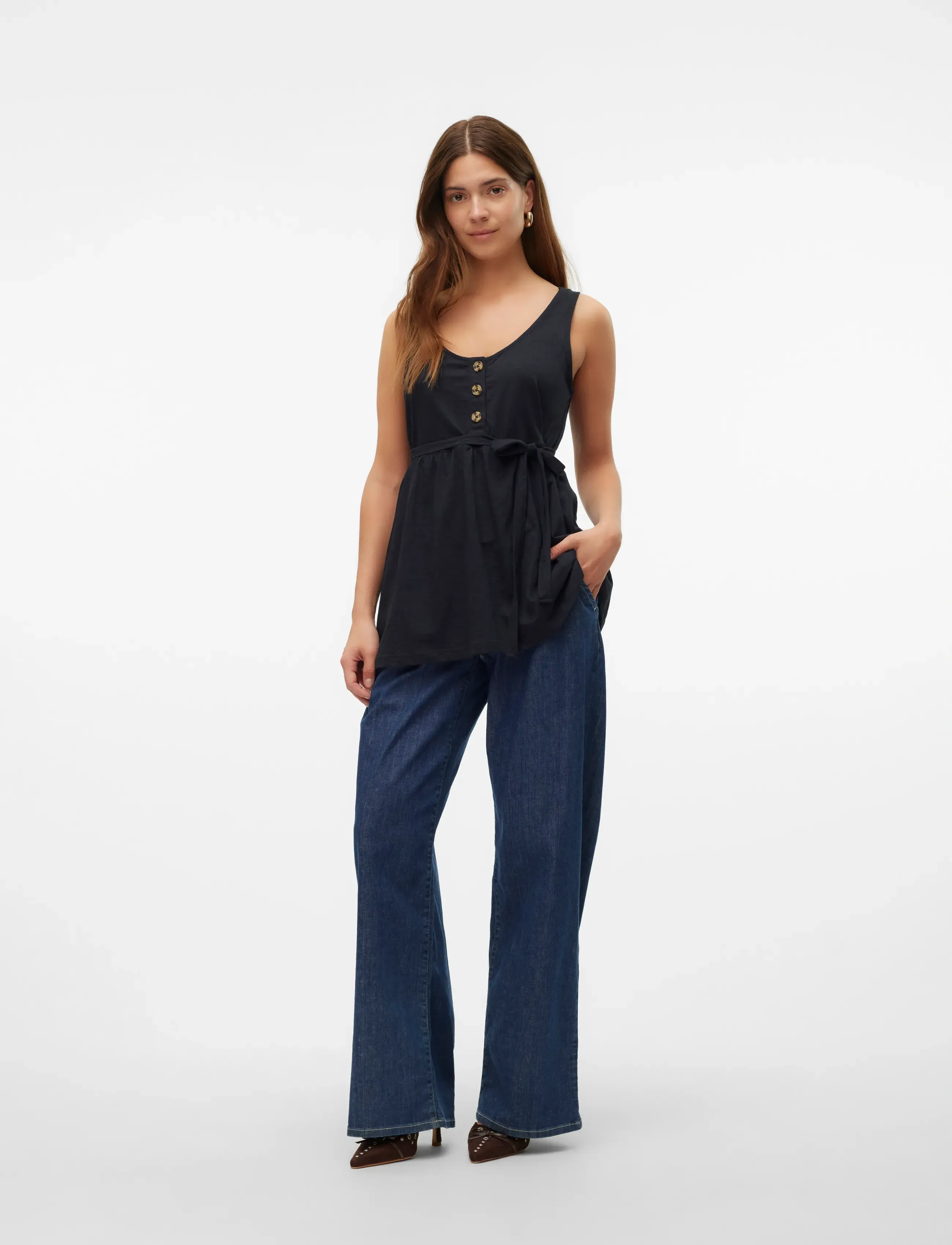 Mamalicious - MLEVI LIA S/L JRS TOP 2F A. NOOS - palaidinės be rankovių - black - 5