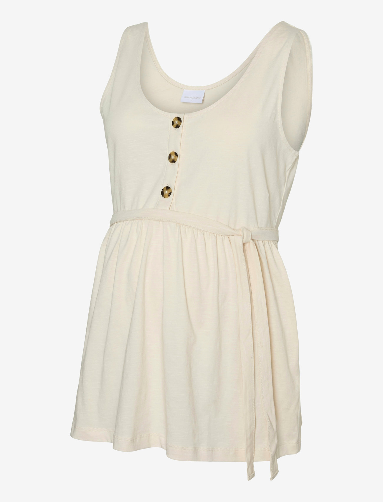 Mamalicious - MLEVI LIA SL JRS TOP 2F NOOS - Ärmellose blusen - whitecap gray - 0