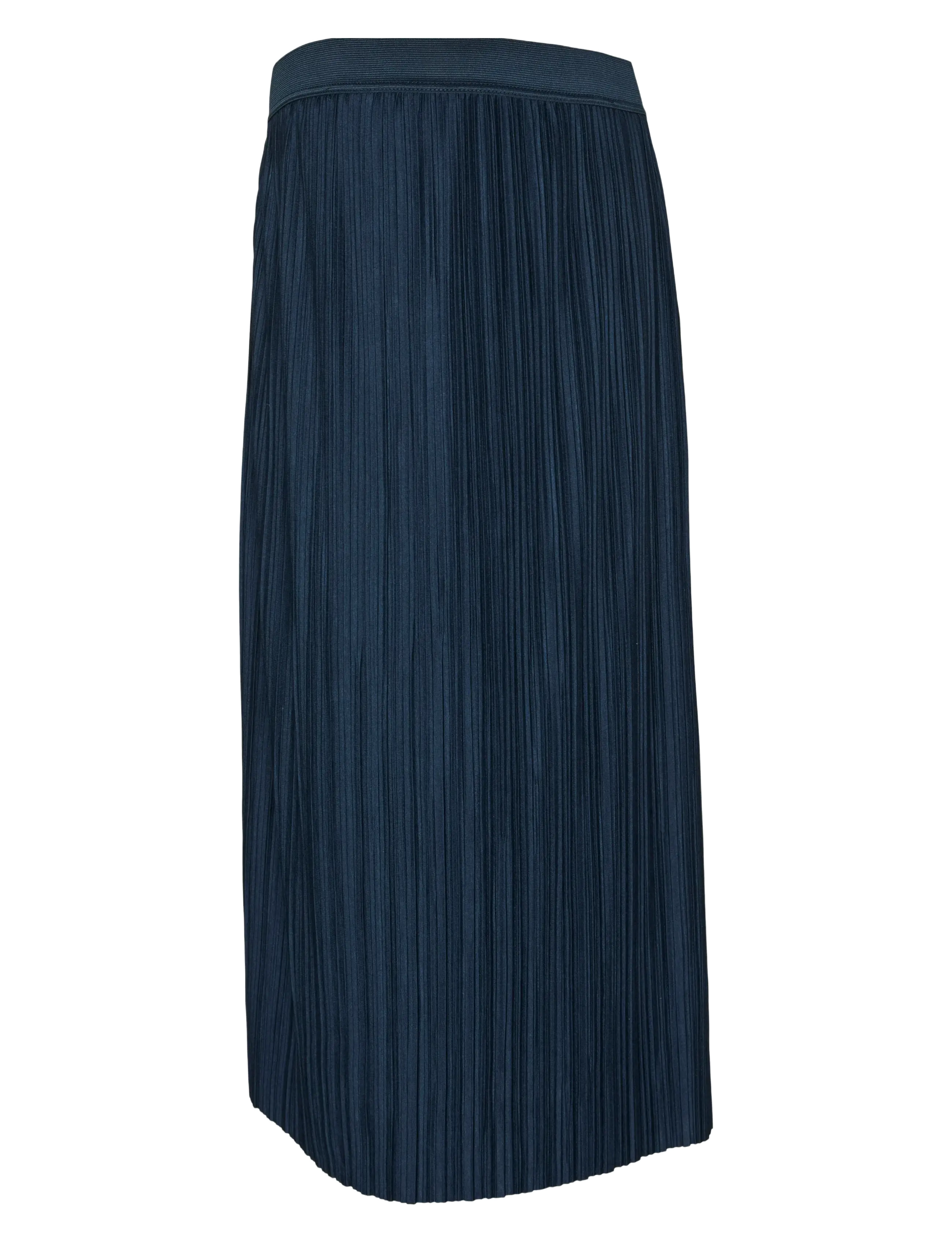 MLNOELA PLISSE MIDI JRS SKIRT A. - NAVY BLAZER