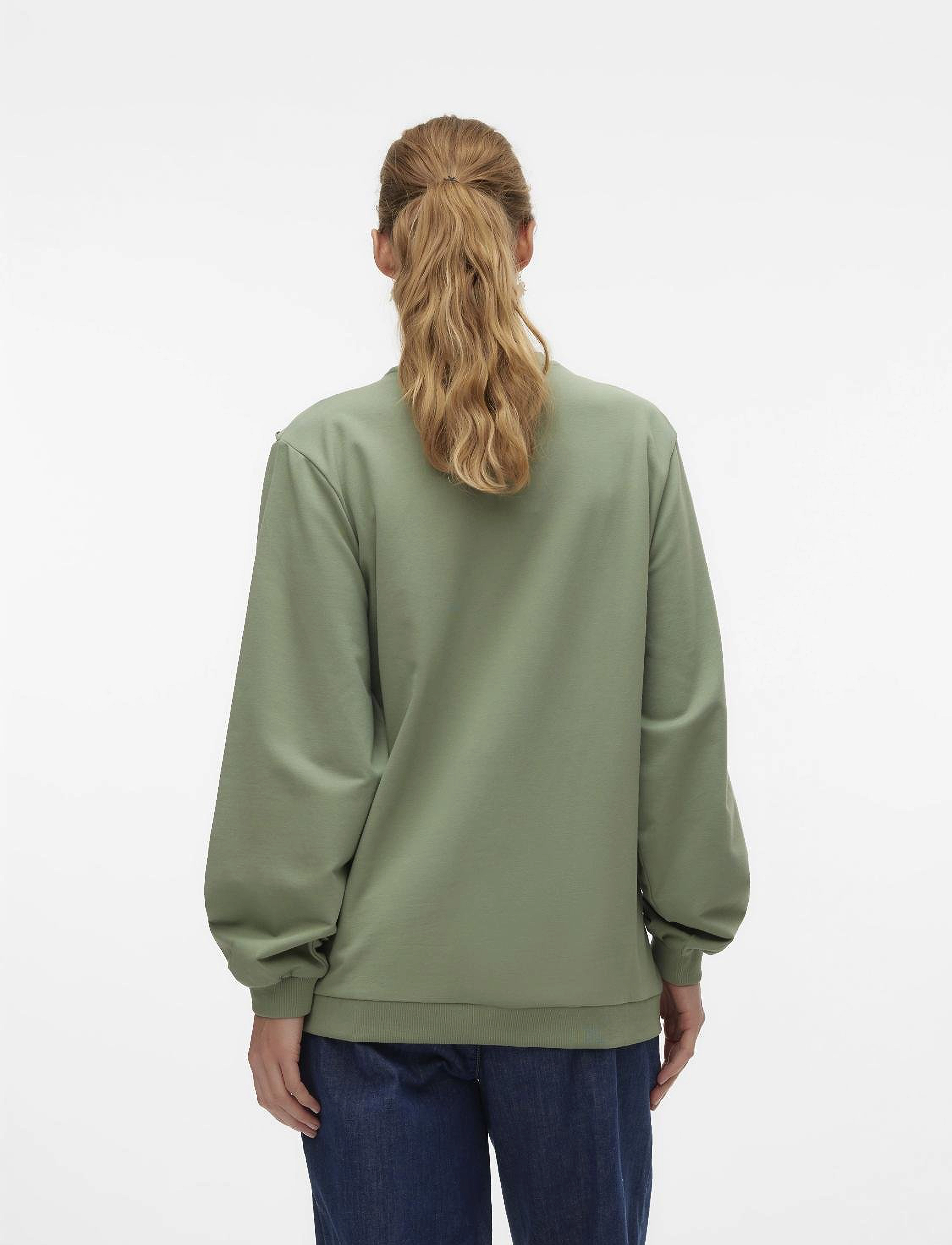 Mamalicious - MLSINE MARY LS SWEAT TOP 2F. - hedge green - 2