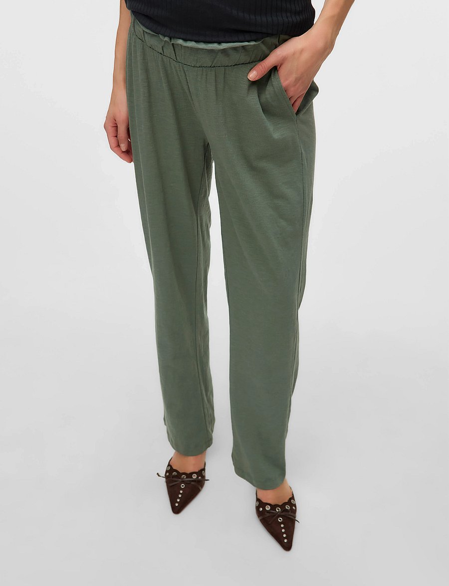 Mamalicious - MLIVY JRS PANTS NOOS - hose mit geradem bein - agave green - 5