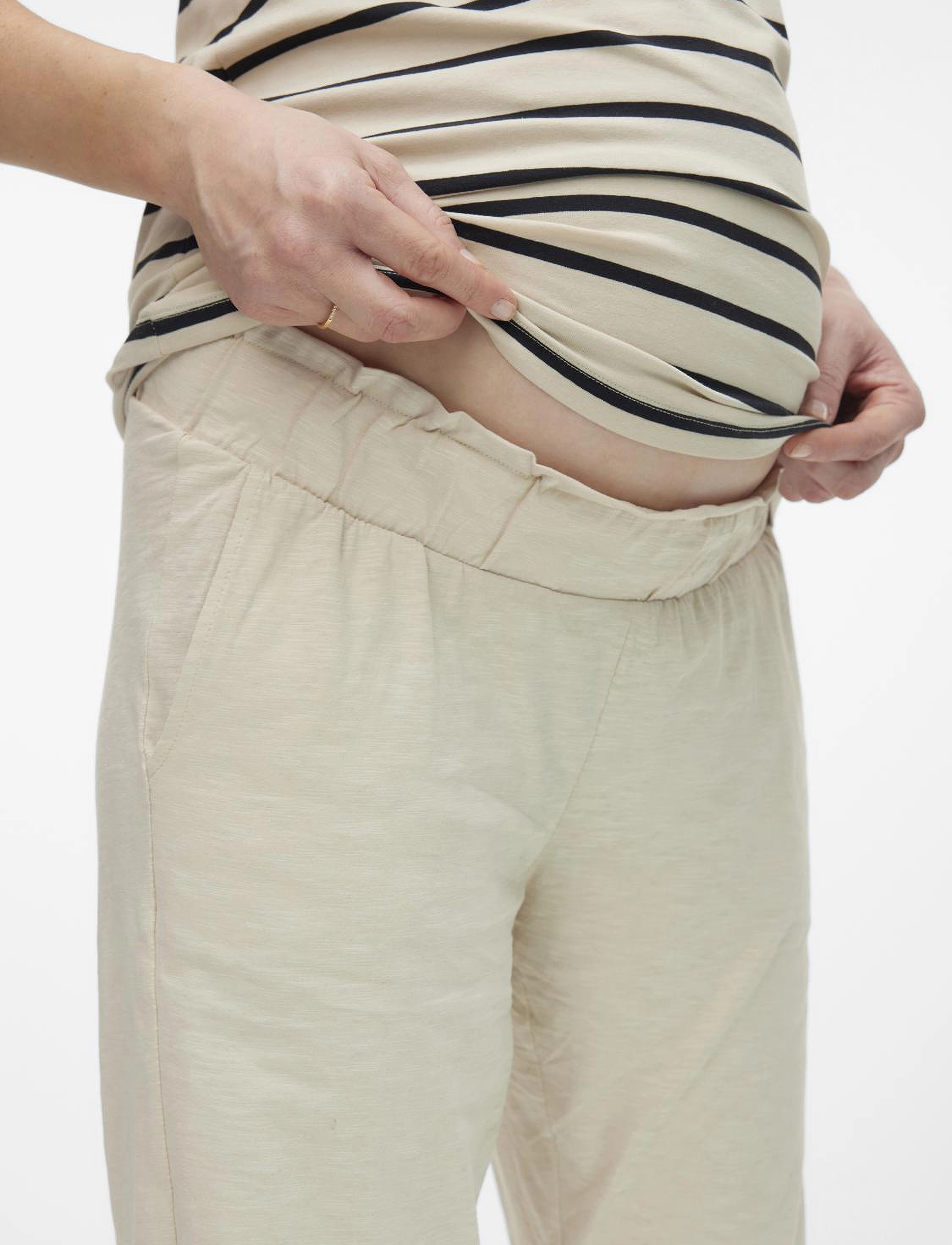 Mamalicious - MLIVY JRS PANTS NOOS - sirge säärega püksid - french oak - 3