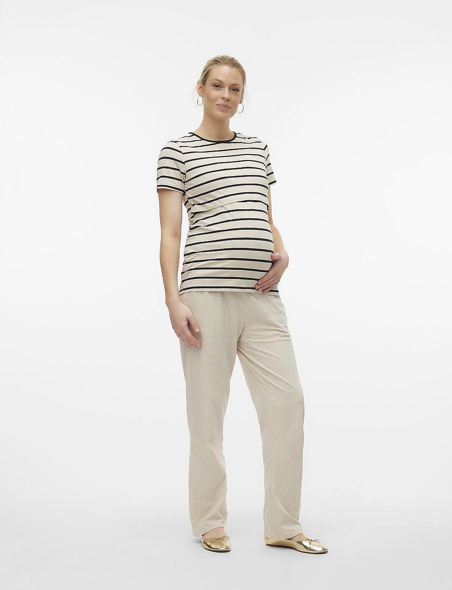 Mamalicious - MLIVY JRS PANTS NOOS - hose mit geradem bein - french oak - 4