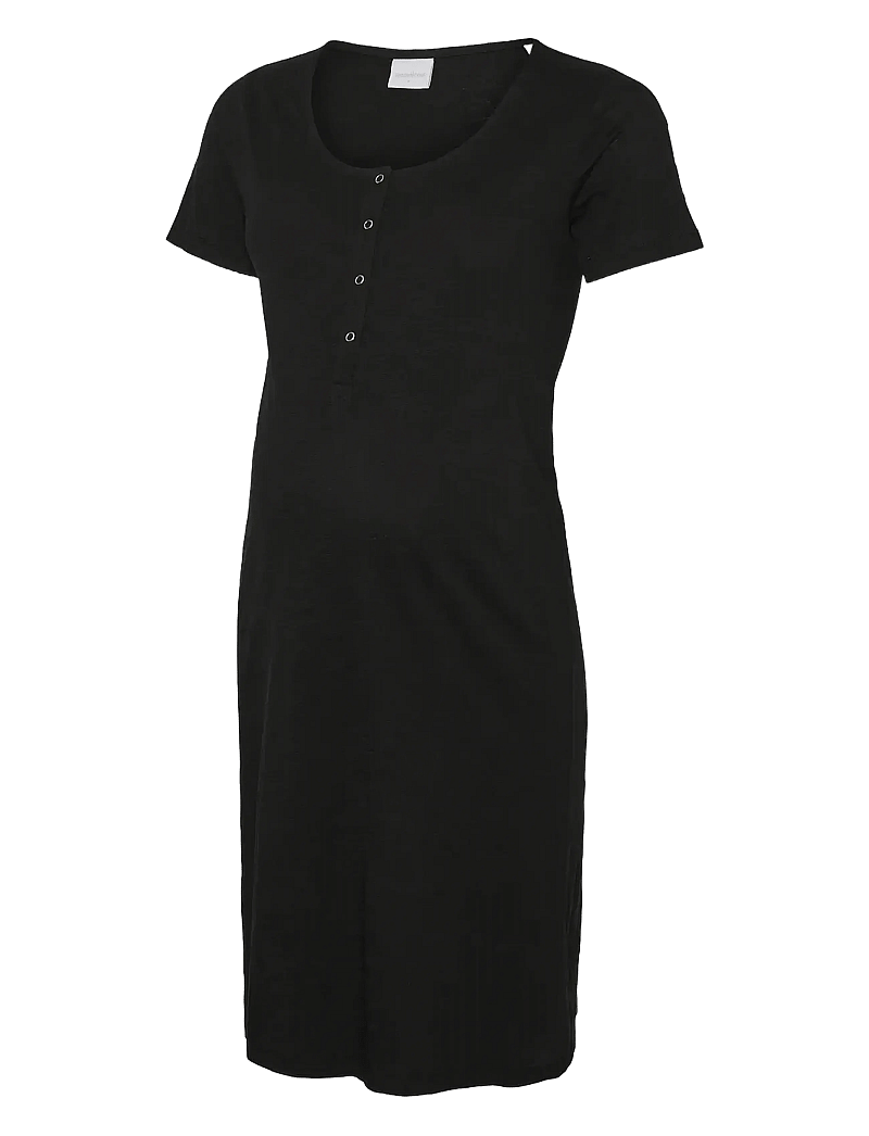 Mamalicious - MLMIRA SOLID JRS NIGHTGOWN 2F A. E. NOOS - underkläder - black - 1
