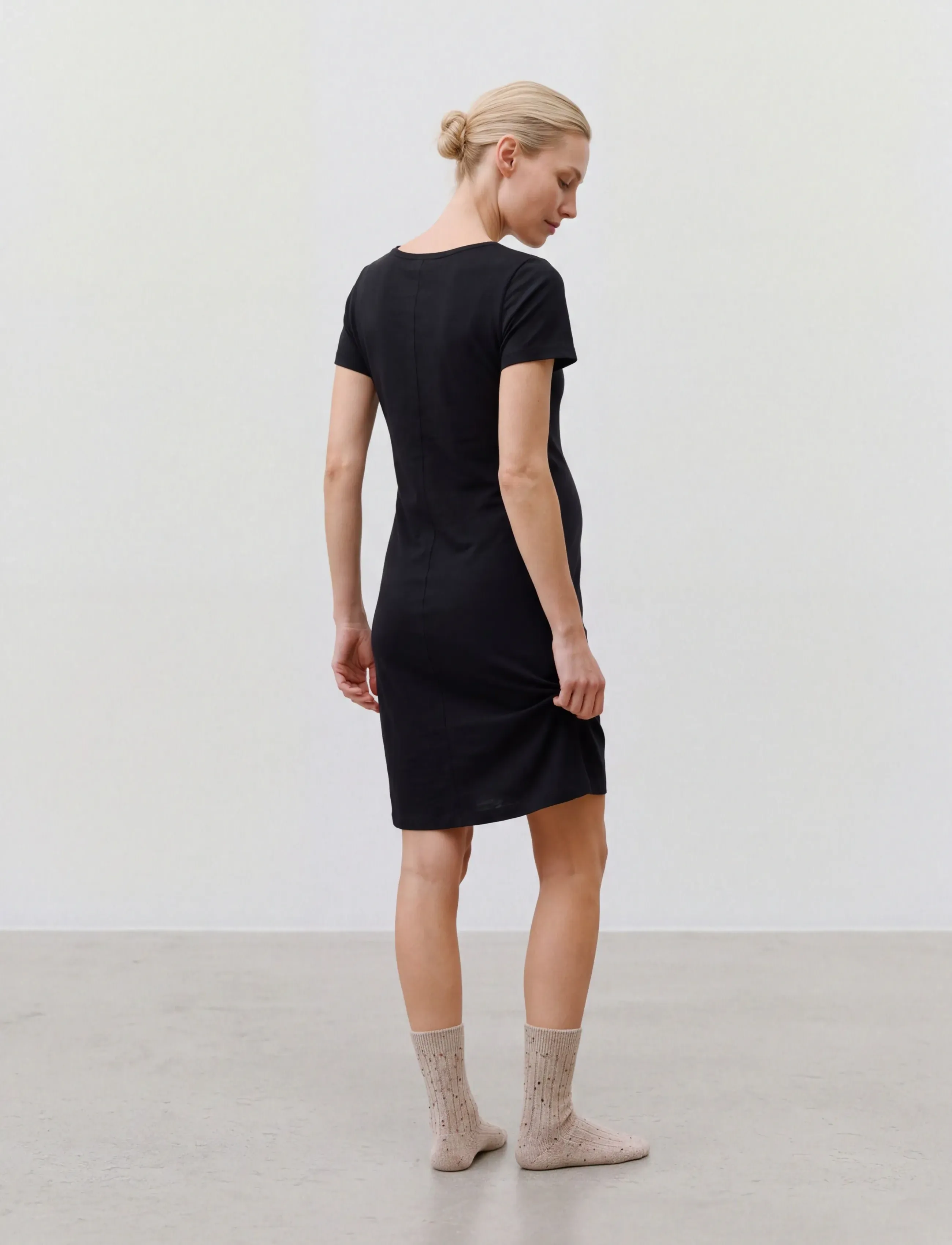 Mamalicious - MLMIRA SOLID JRS NIGHTGOWN 2F A. E. NOOS - unterwäsche - black - 2