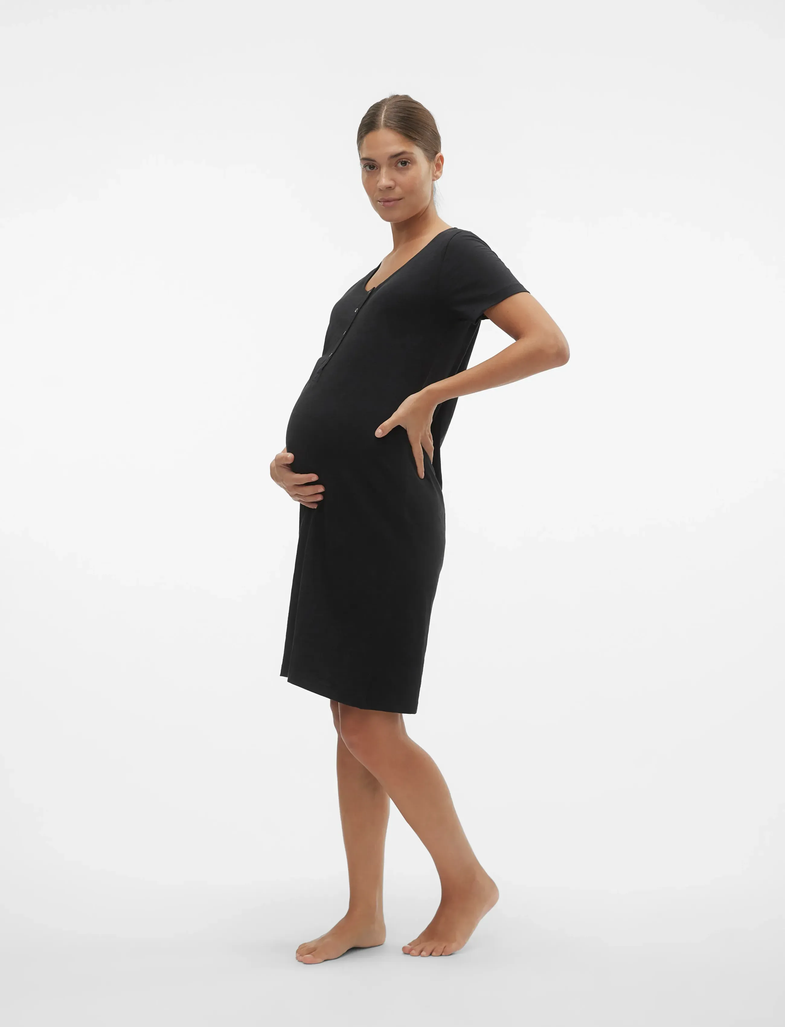 Mamalicious - MLMIRA SOLID JRS NIGHTGOWN 2F A. E. NOOS - die niedrigsten preise - black - 3