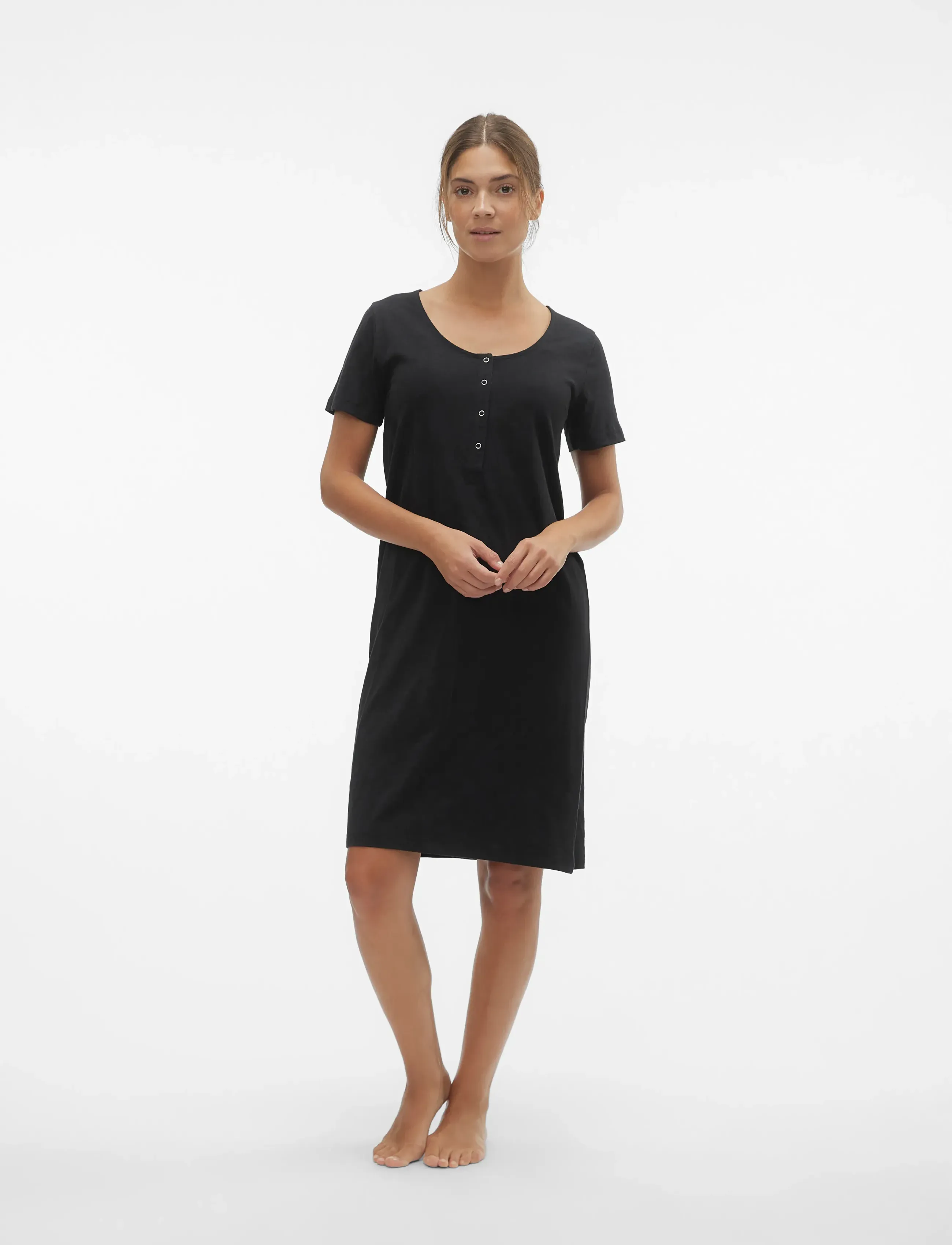 Mamalicious - MLMIRA SOLID JRS NIGHTGOWN 2F A. E. NOOS - die niedrigsten preise - black - 5