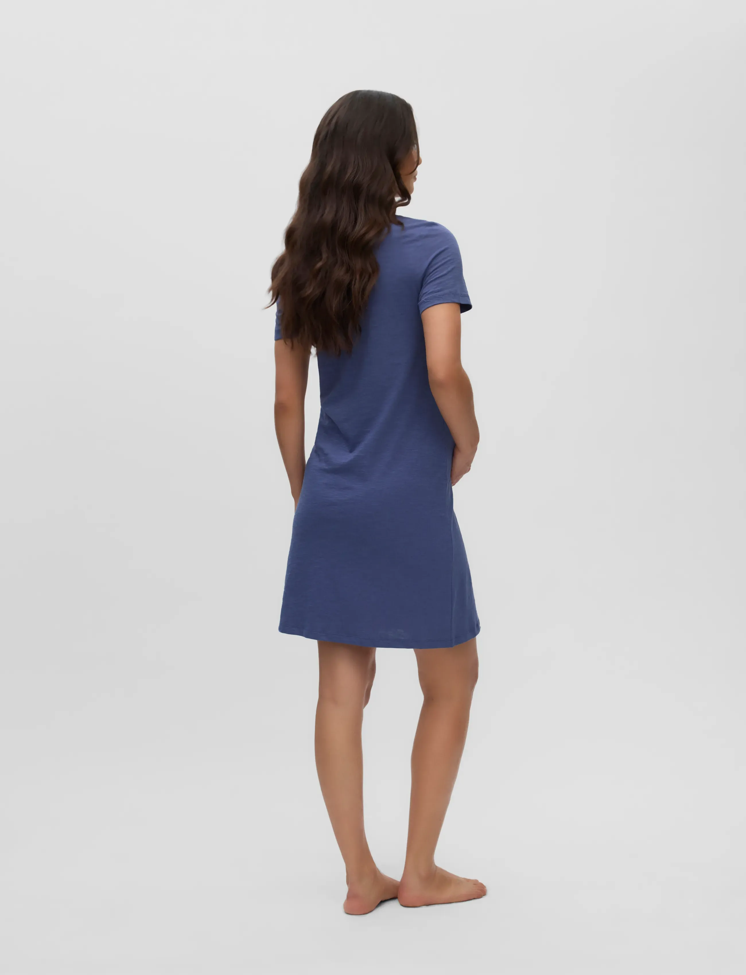 Mamalicious - MLMIRA SOLID JRS NIGHTGOWN 2F A. E. NOOS - lowest prices - blue indigo - 2