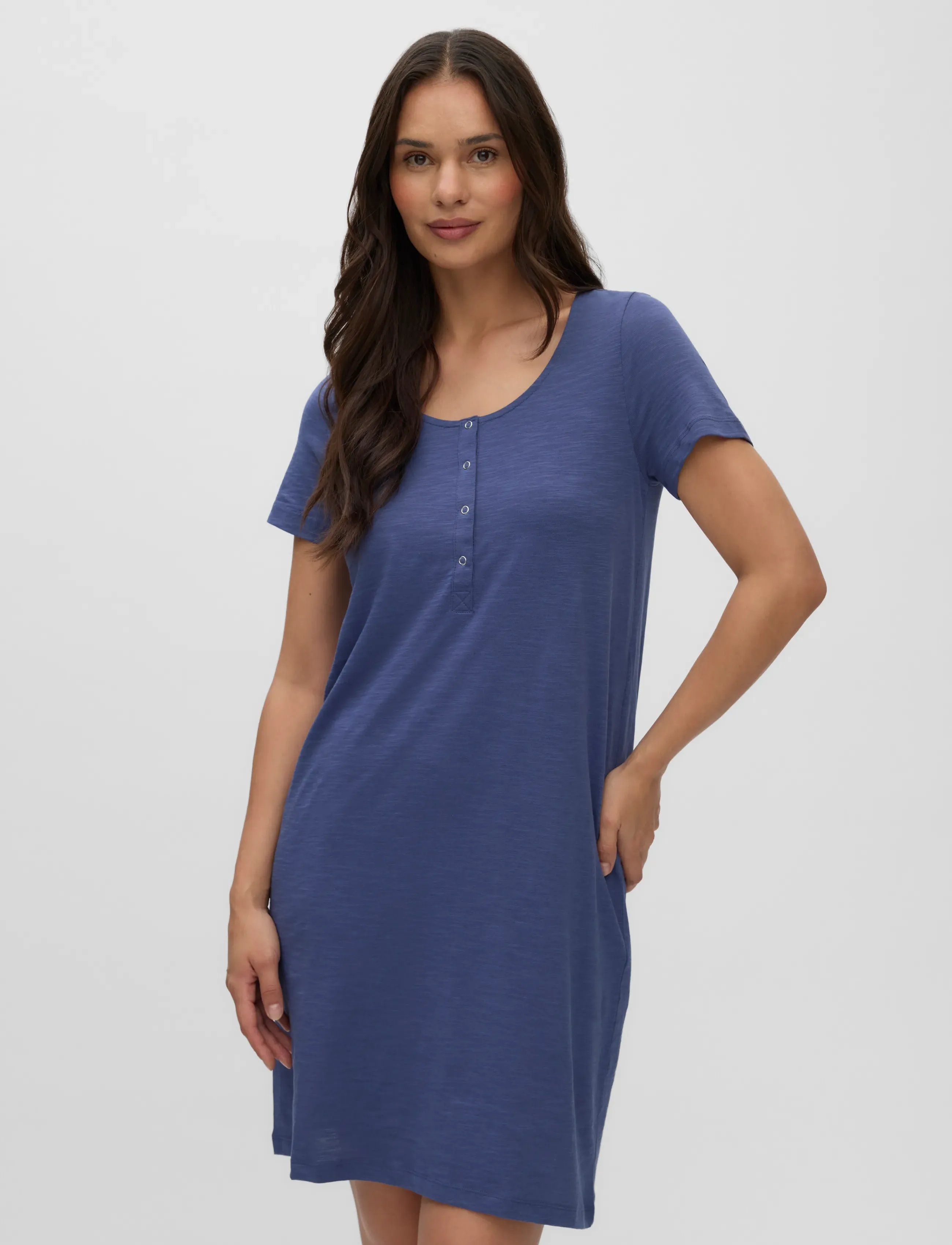 Mamalicious - MLMIRA SOLID JRS NIGHTGOWN 2F A. E. NOOS - lowest prices - blue indigo - 4