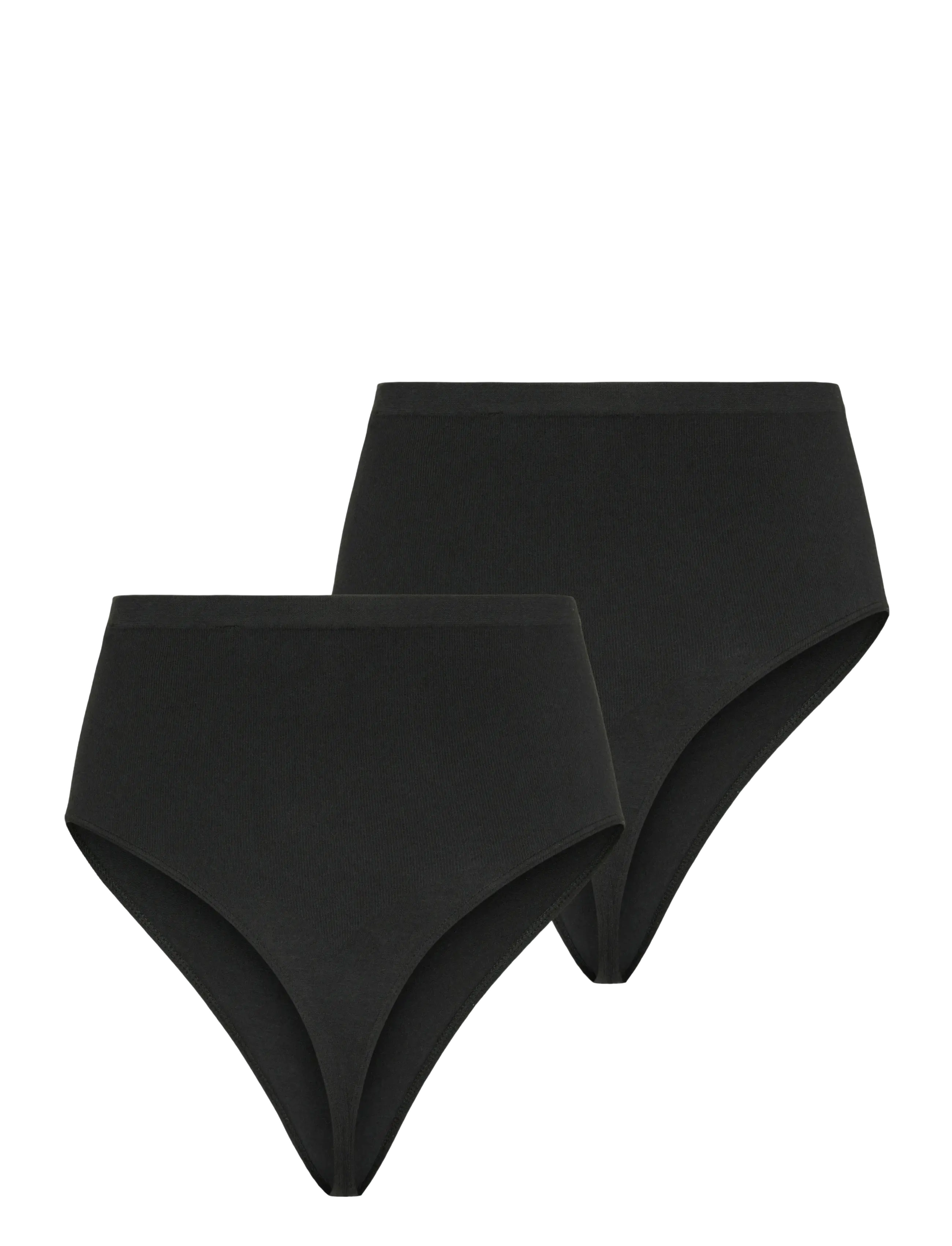 Mamalicious - MLHEAL COTTON G-STRING 2-P A. NOOS - apakšveļa - black - 2