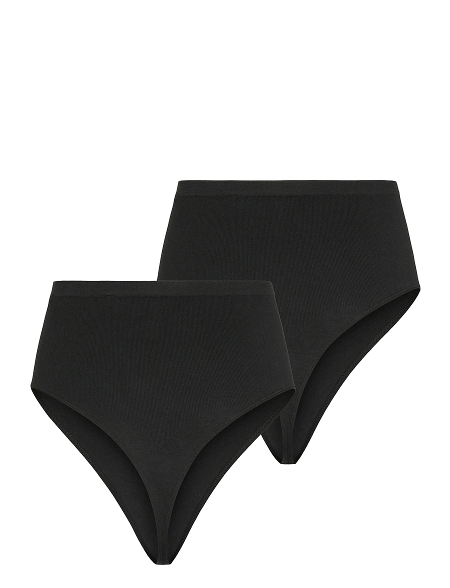 Mamalicious - MLHEAL COTTON G-STRING 2-P A. - aluspesu - black - 2
