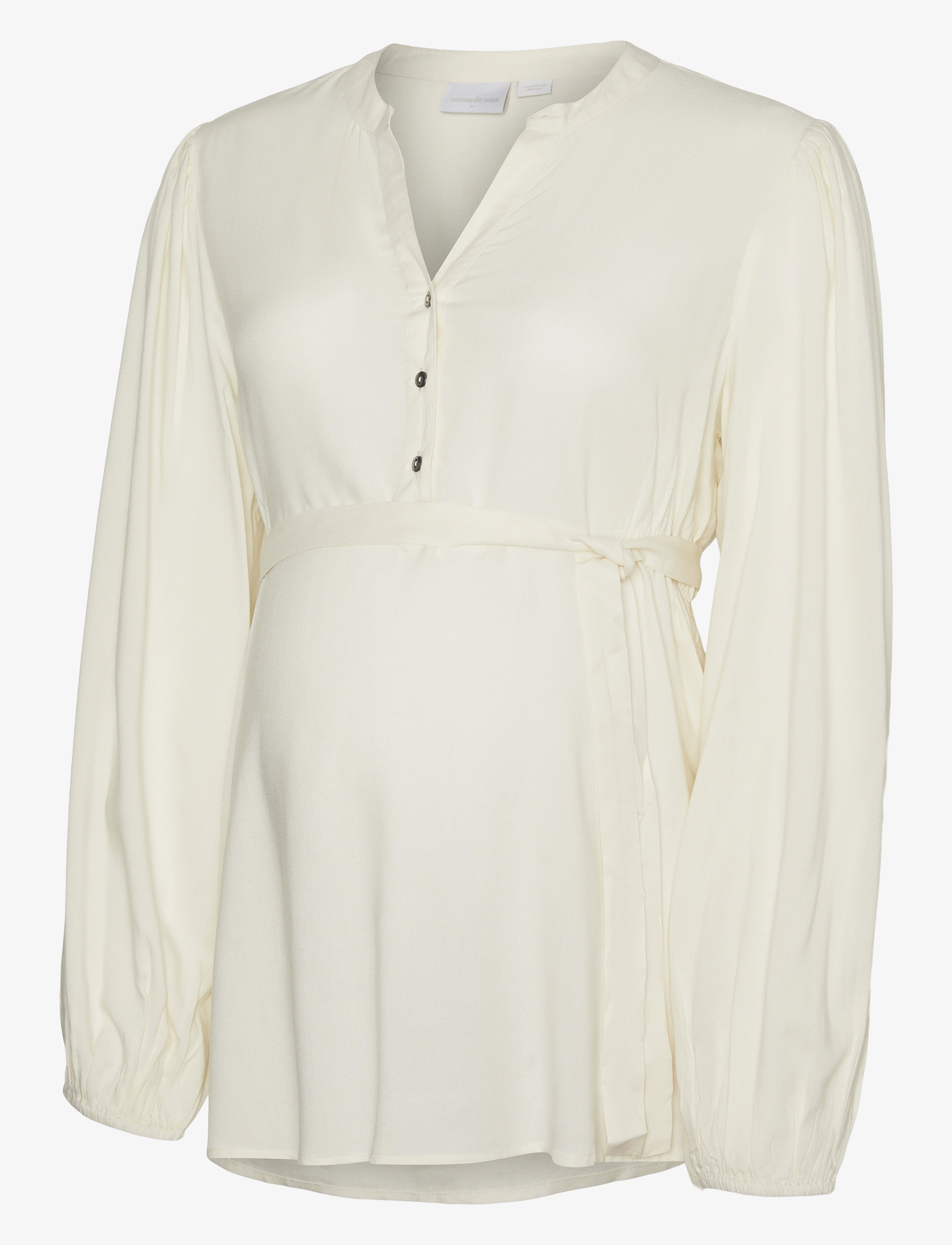 Mamalicious MLMERCY LIA L/S WO TOP 2F NOOS - Bluser - BIRCH / cream