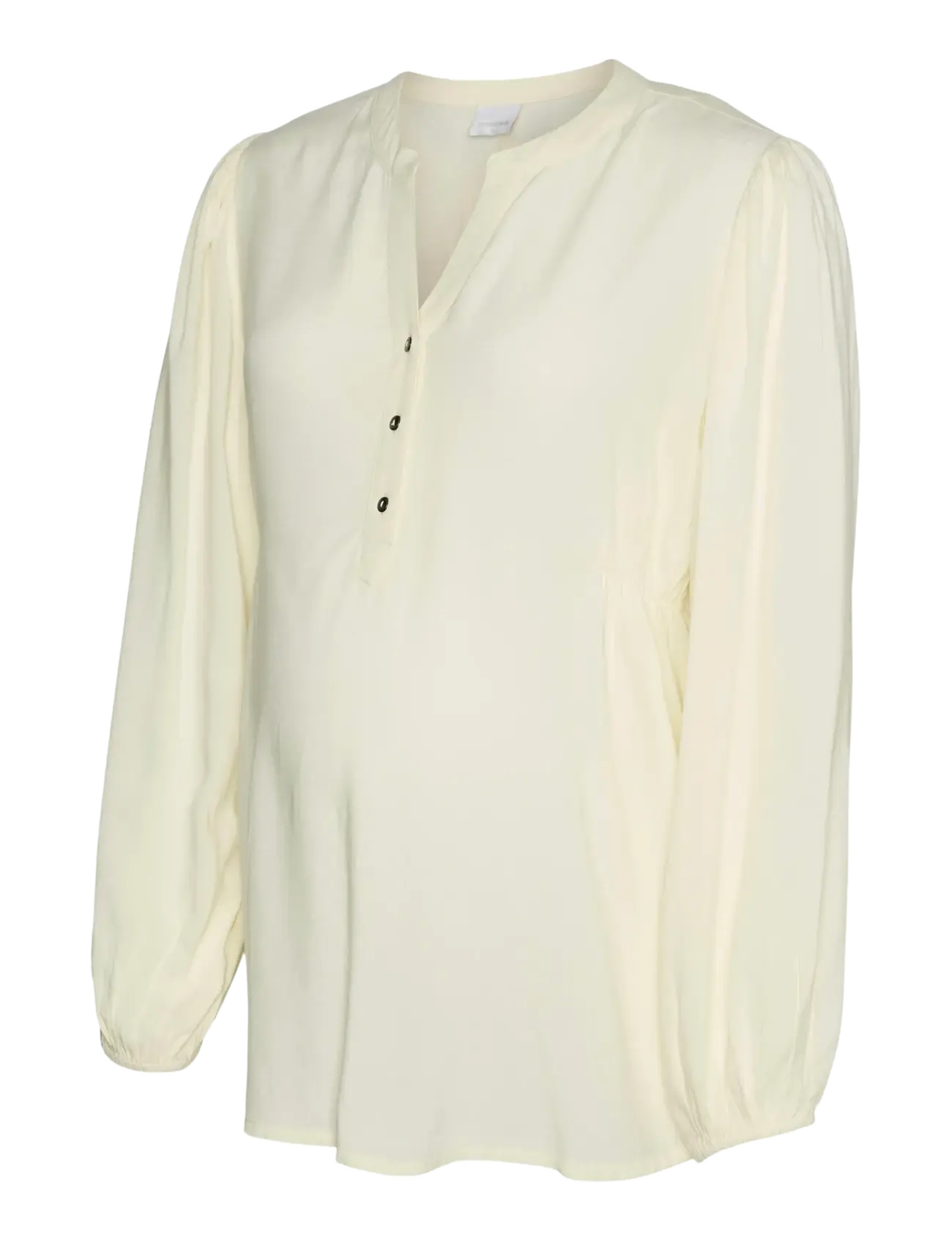 Mamalicious - MLMERCY LIA L/S WO TOP 2F NOOS - langærmede bluser - birch - 2