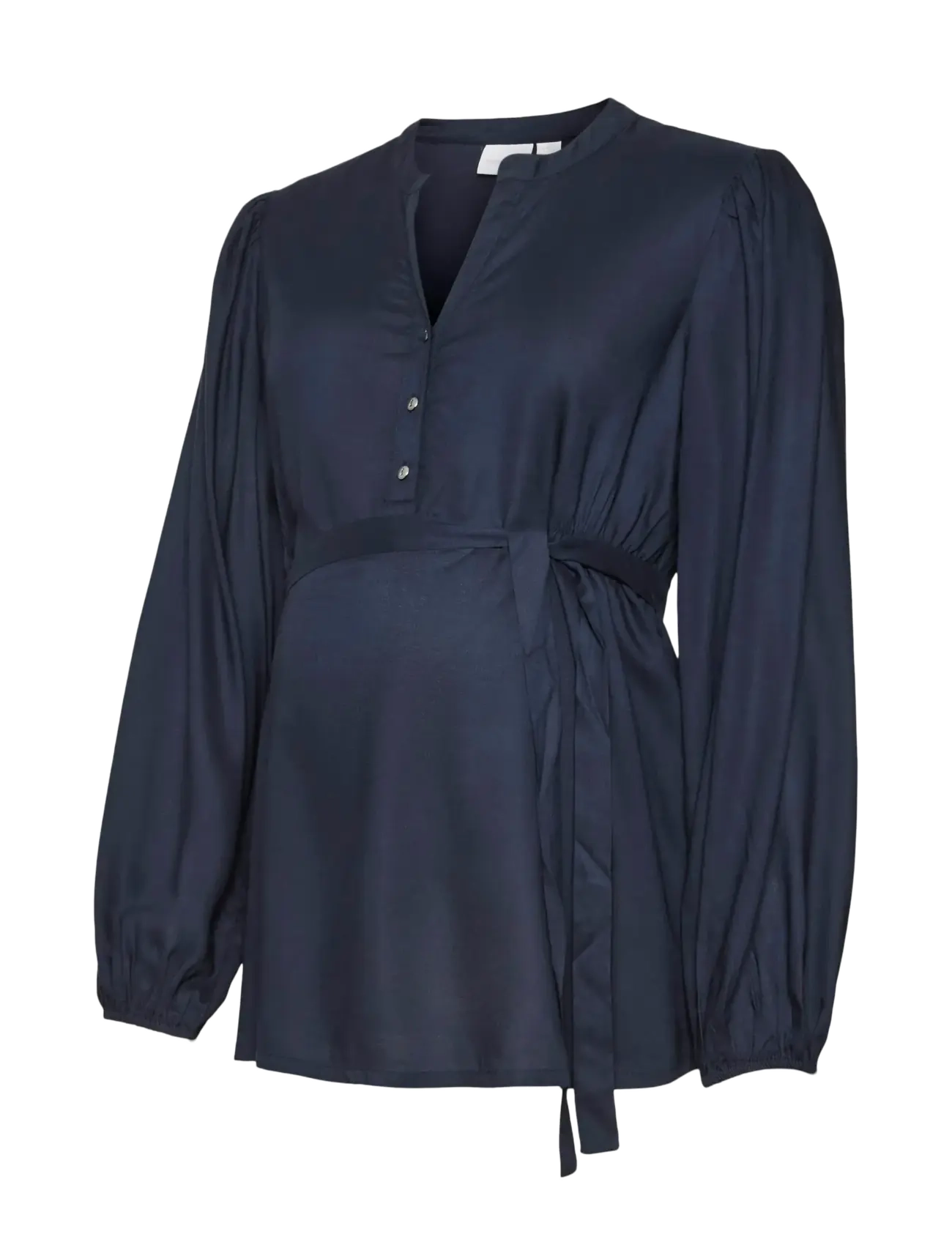 Mamalicious - MLMERCY LIA L/S WO TOP 2F NOOS - pikkade varrukatega pluusid - navy blazer - 1