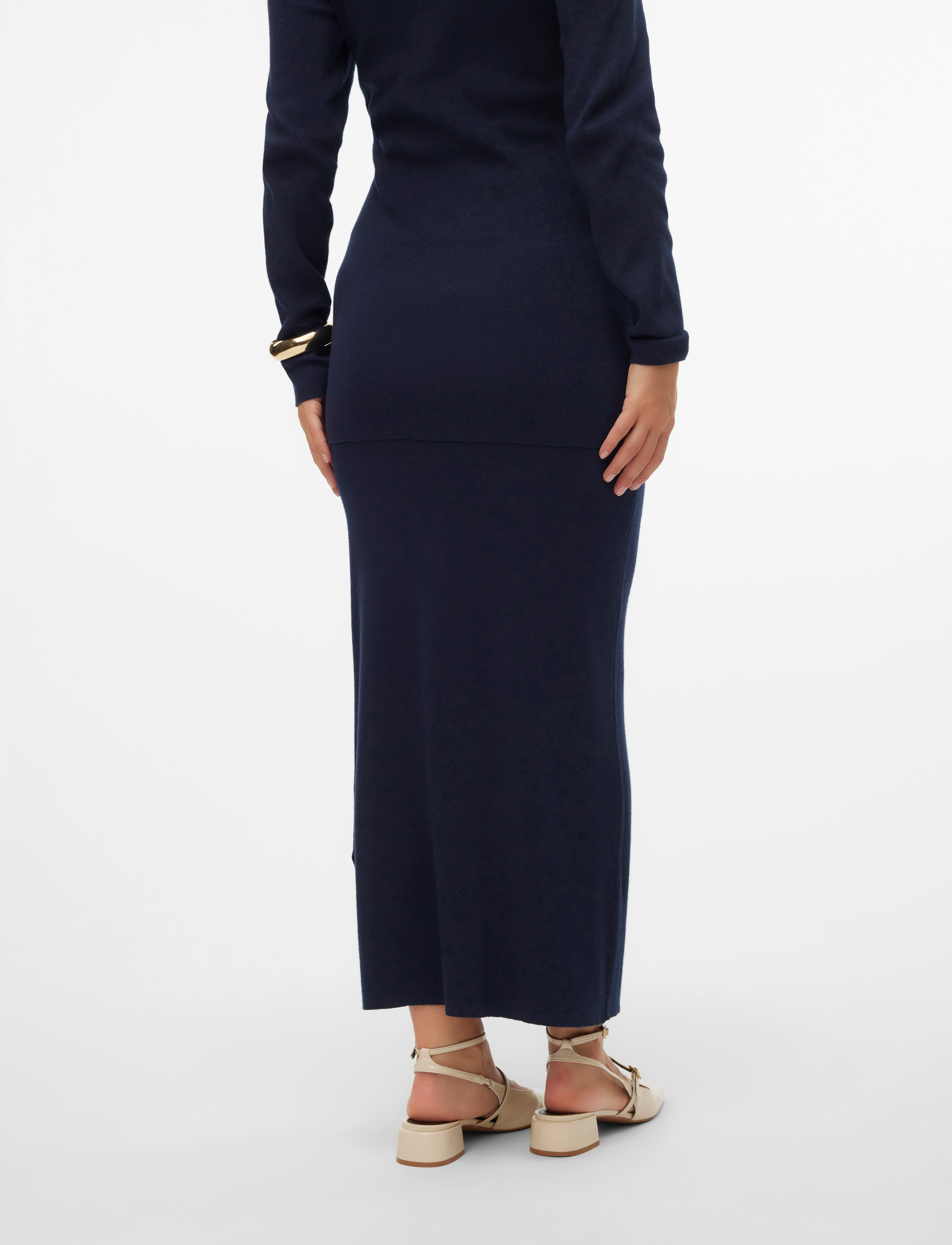 Mamalicious - MLJACINA KNIT MIDI SKIRT HW - navy blazer - 2