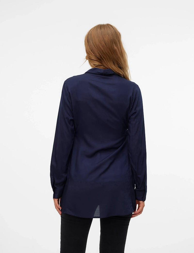 Mamalicious - MLEBBA LIA L/S WO TUNIC 2F - oberteile - navy blazer - 2