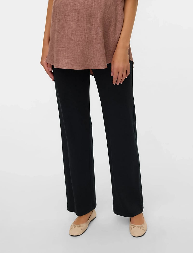 Mamalicious - MLEMILY JRS HW RELAXED LEGGINGS NOOS - nederdelar - black - 0