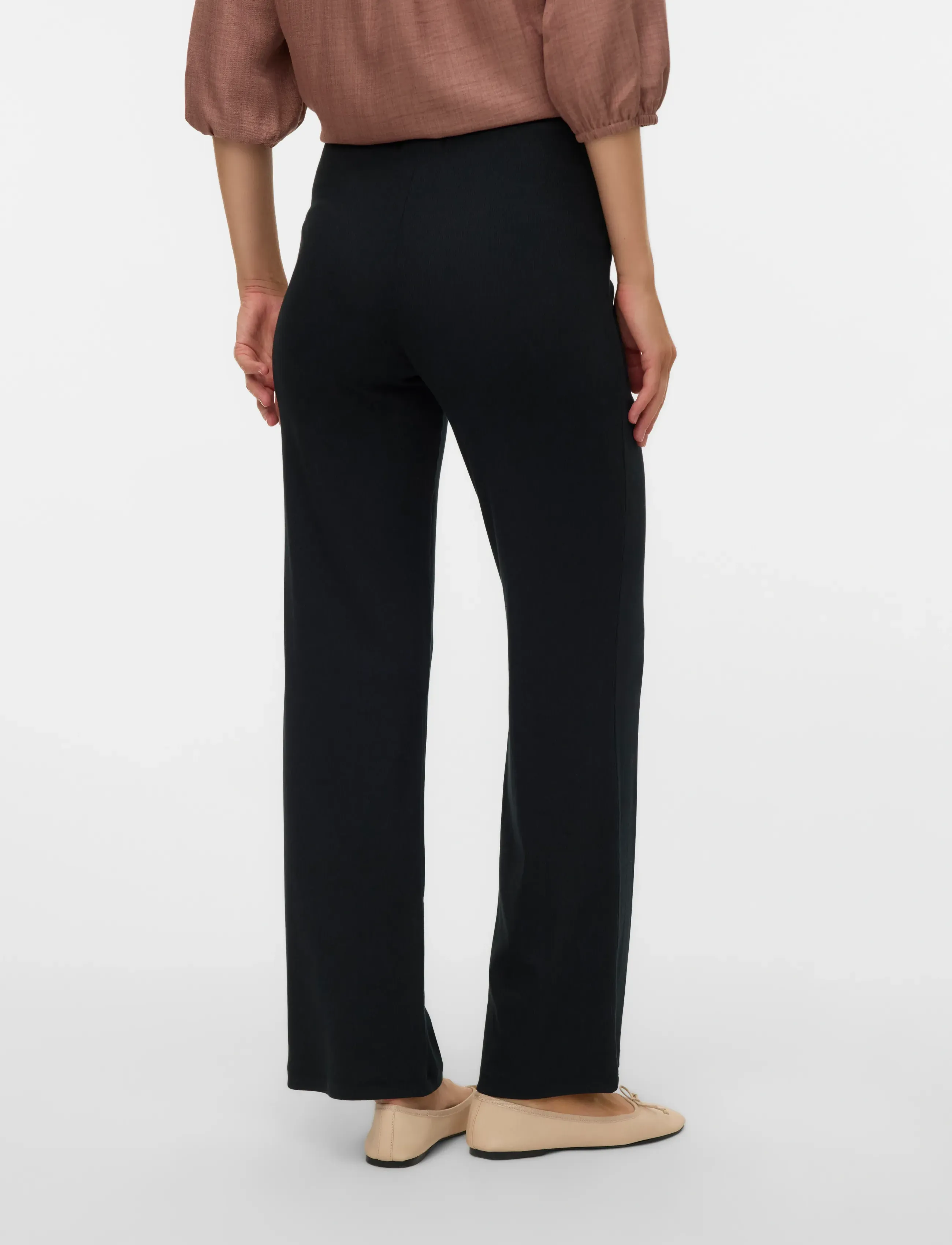 Mamalicious - MLEMILY JRS HW RELAXED LEGGINGS NOOS - apakšējais apģērbs - black - 2